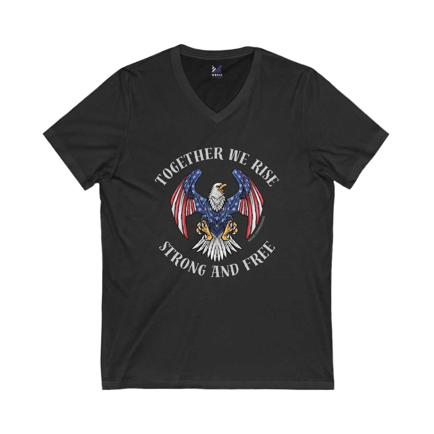 Wings of Unity Unisex Jersey Short Sleeve V-Neck Tee