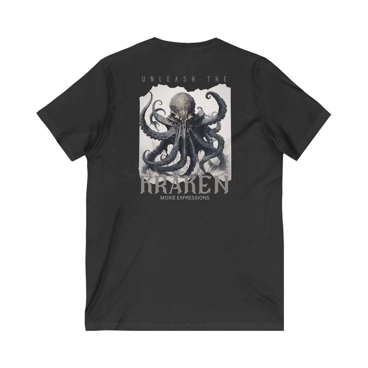 Unleash the Kraken Unisex Jersey Short Sleeve V-Neck Tee