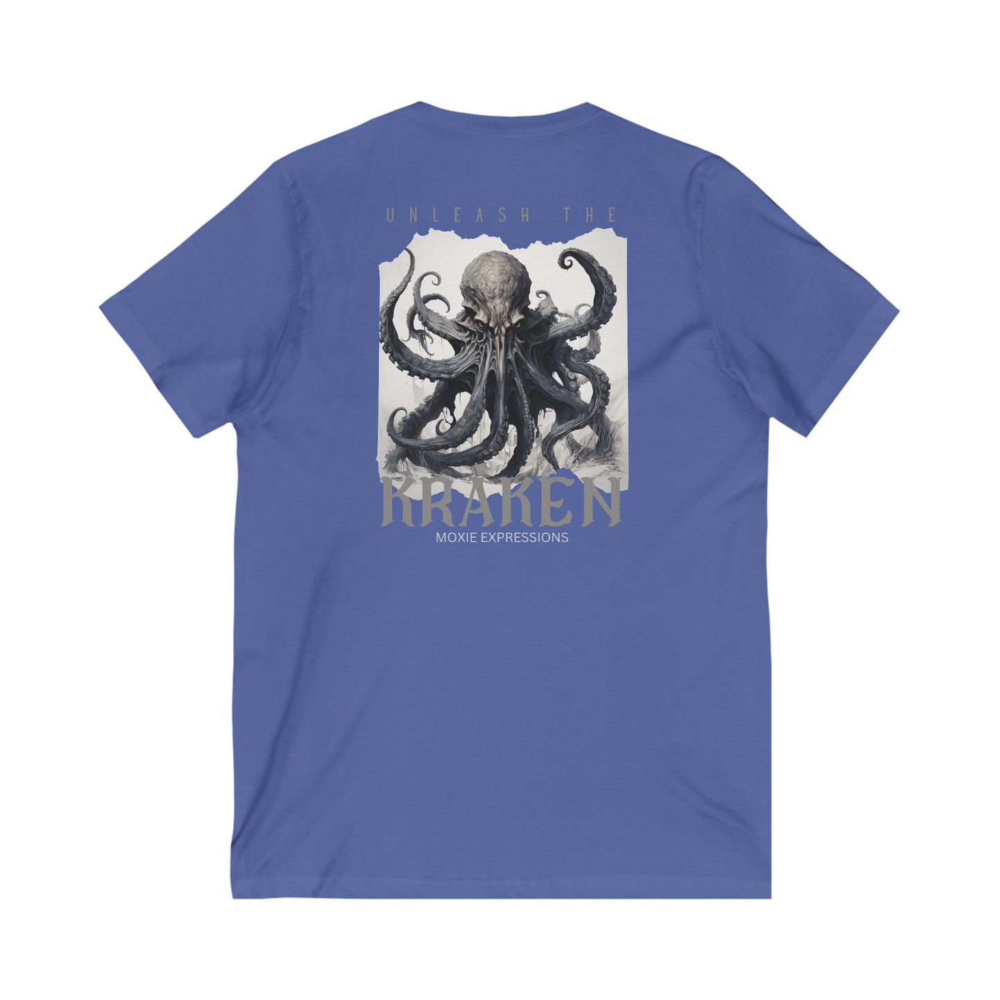 Unleash the Kraken Unisex Jersey Short Sleeve V-Neck Tee