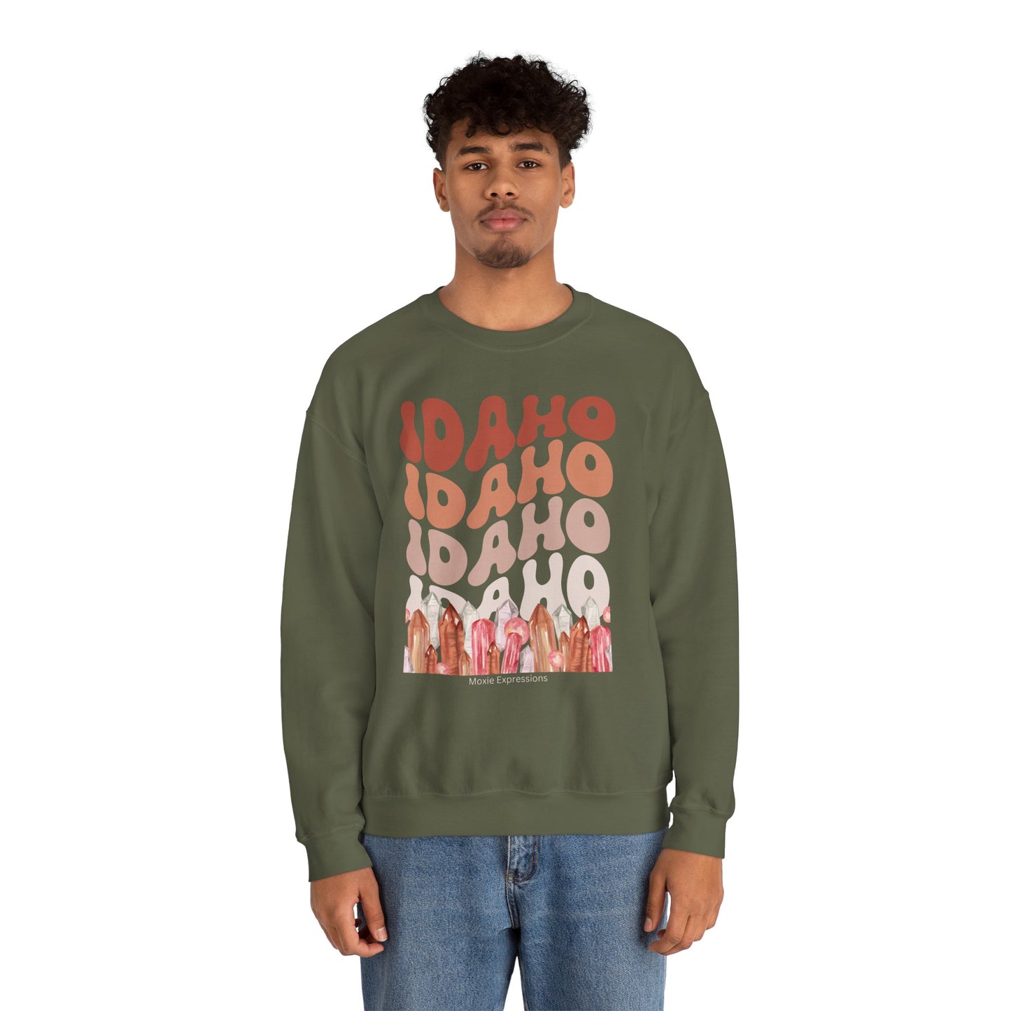 Idaho Gemstone Fusion Unisex Crewneck Sweatshirt
