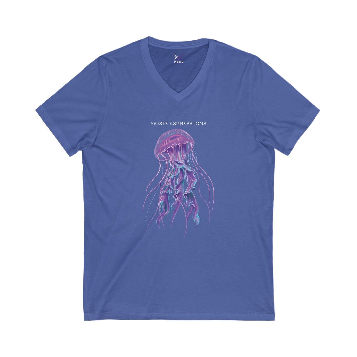 Ocean Bloom Unisex Jersey Short Sleeve V-Neck Tee