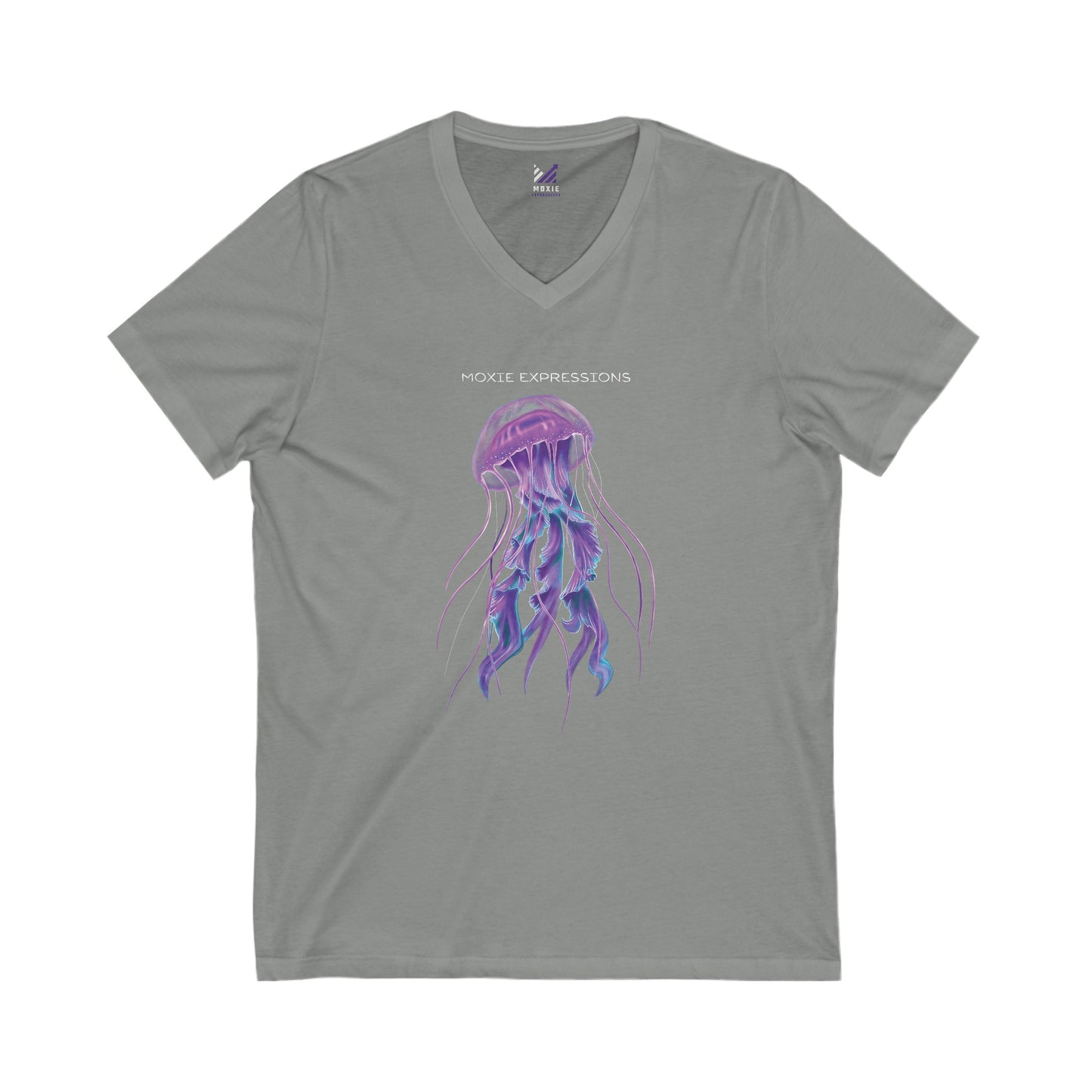 Ocean Bloom Unisex Jersey Short Sleeve V-Neck Tee