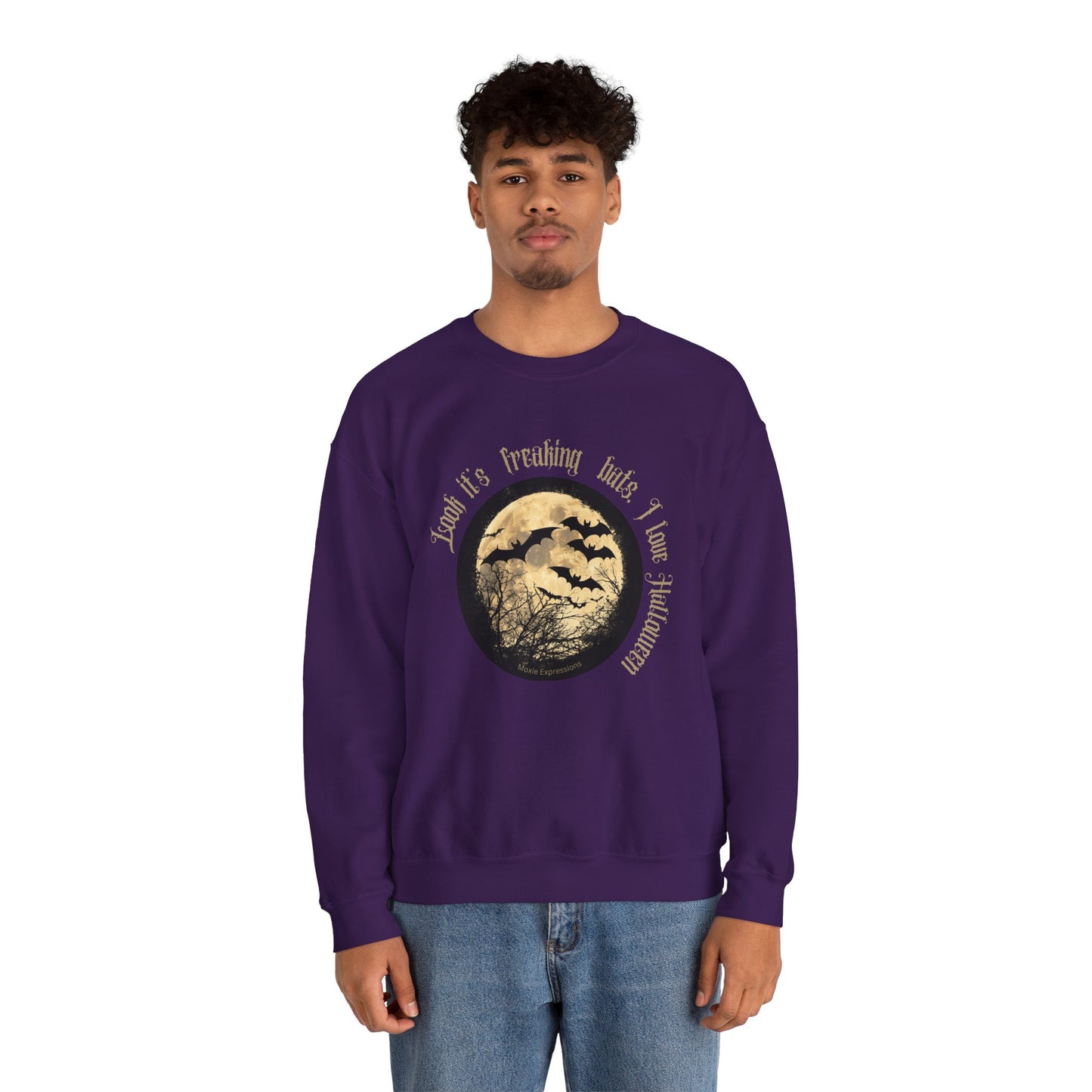 Twilight Bats Unisex Softstyle Crewneck T-Shirt