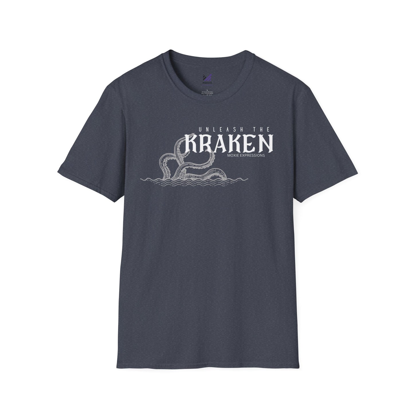 Kraken Storm Unisex Softstyle Crewneck T-Shirt