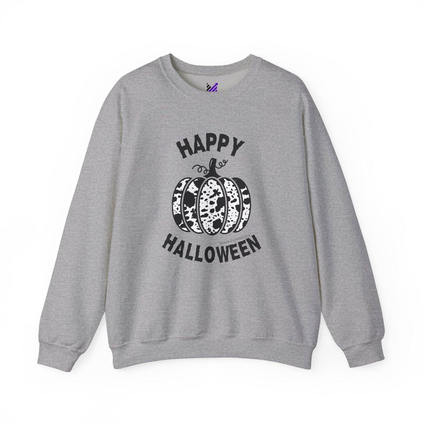 Cow Pumpkin Patch Unisex Crewneck Sweatshirt