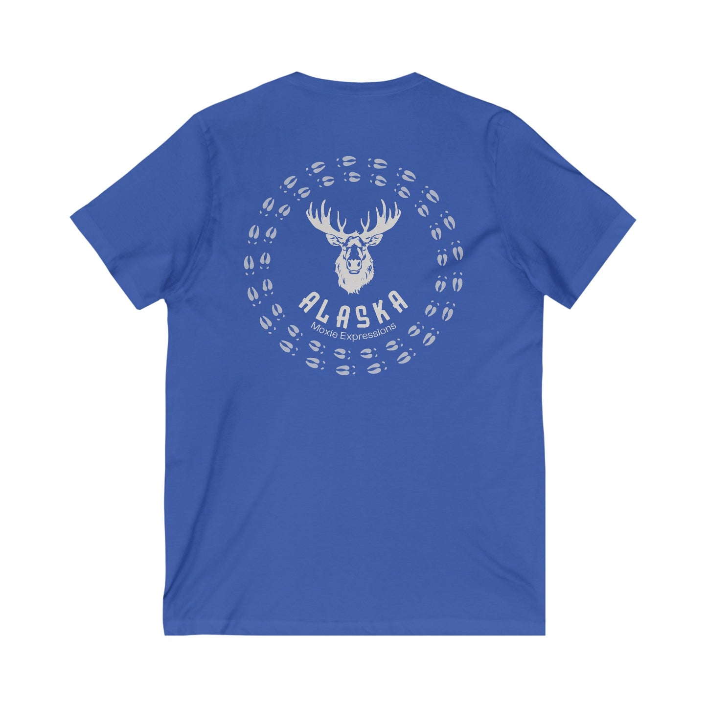 Northern Tracks Unisex Jersey Short Sleeve V-Neck Tee
