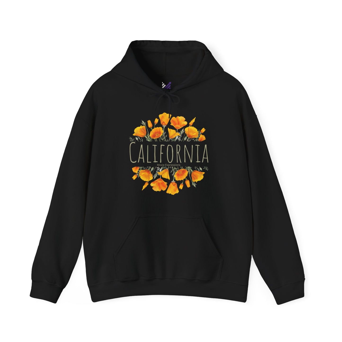 Golden Bloom Unisex Hooded Sweatshirt