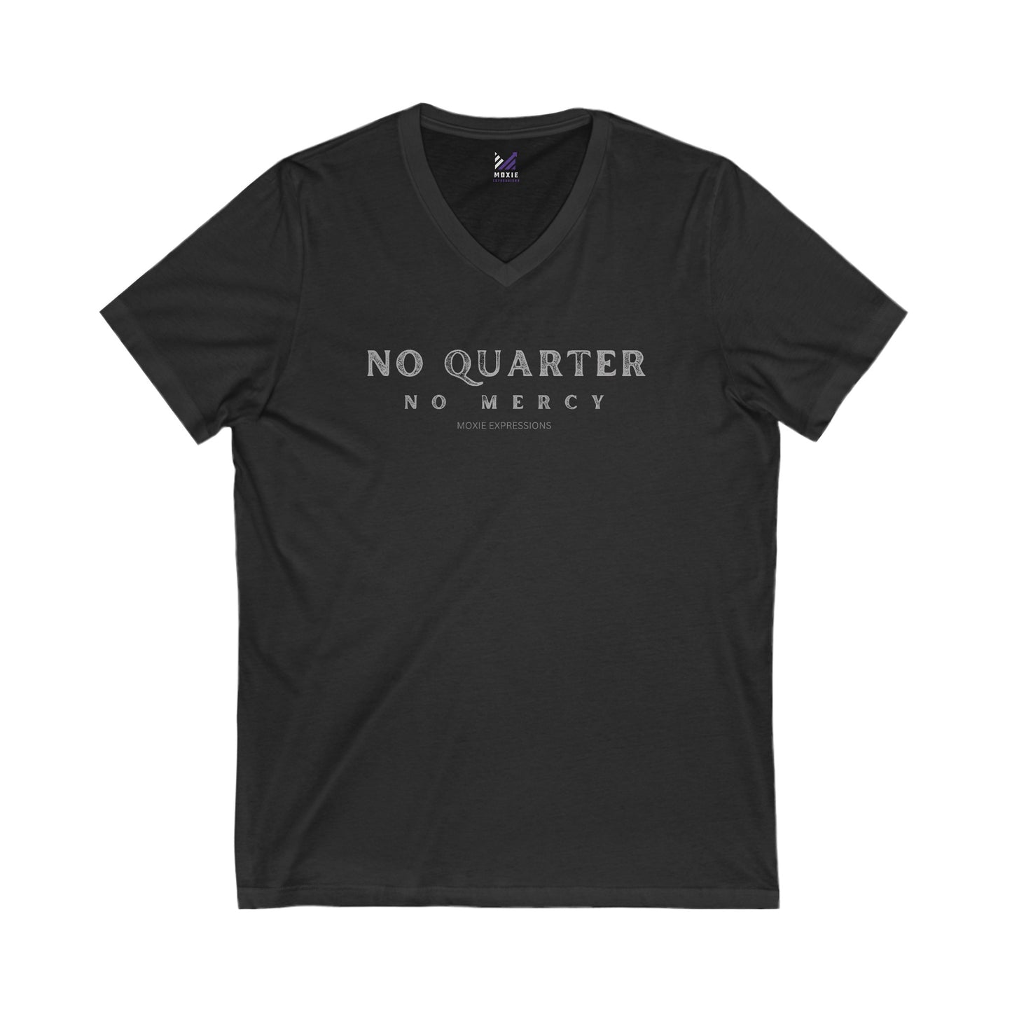 No Quarter No Mercy Unisex Jersey Short Sleeve V-Neck Tee