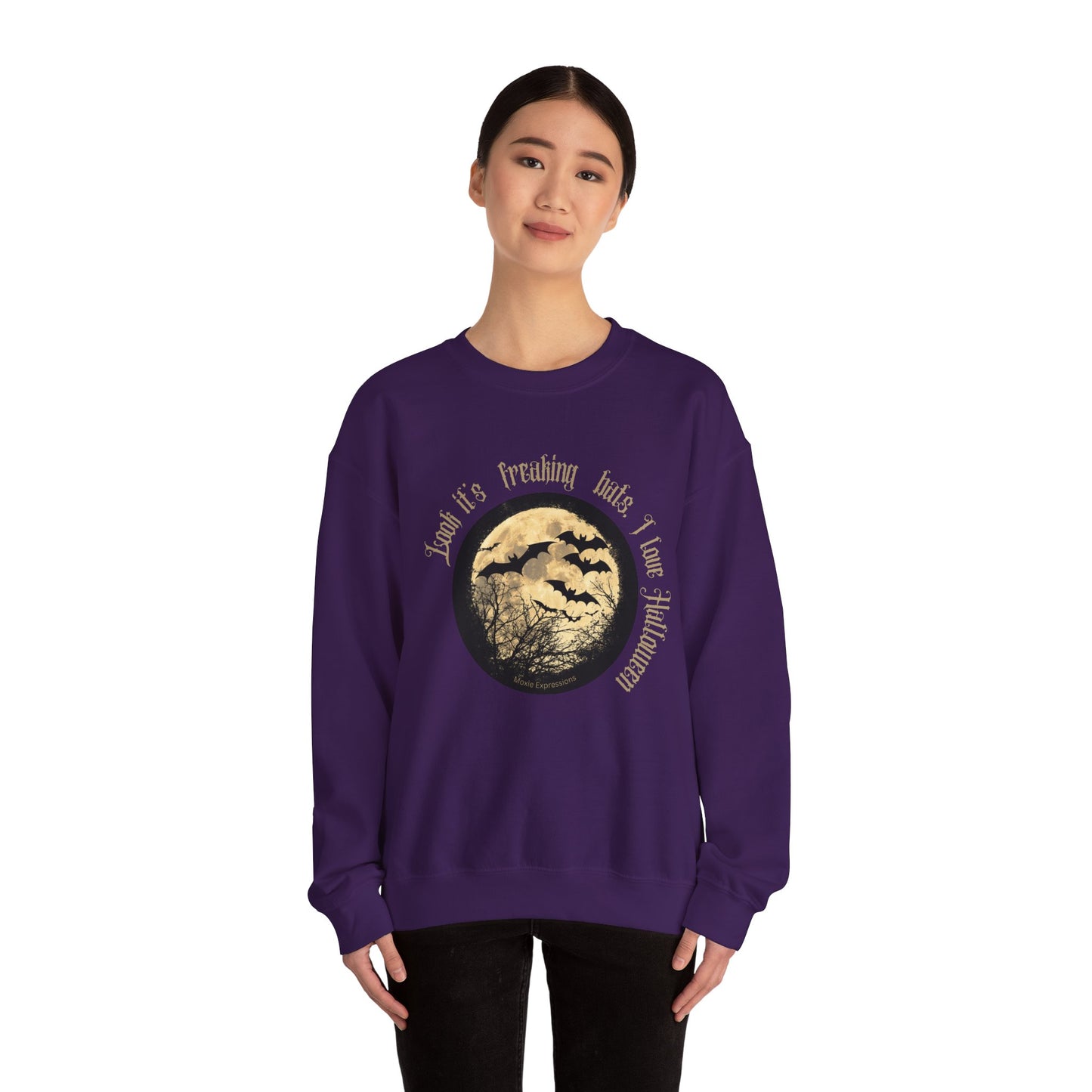 Twilight Bats Unisex Softstyle Crewneck T-Shirt