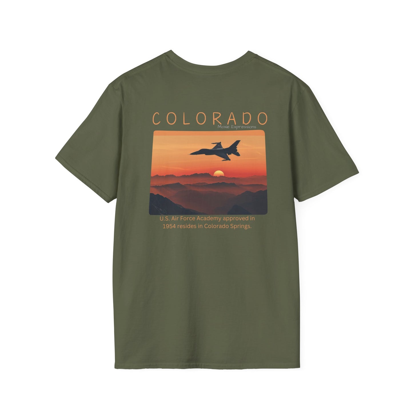 Colorado Cadet Wings Unisex Softstyle Crewneck T-Shirt