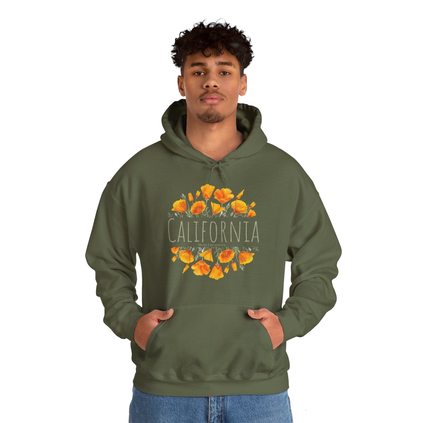 Golden Bloom Unisex Hooded Sweatshirt