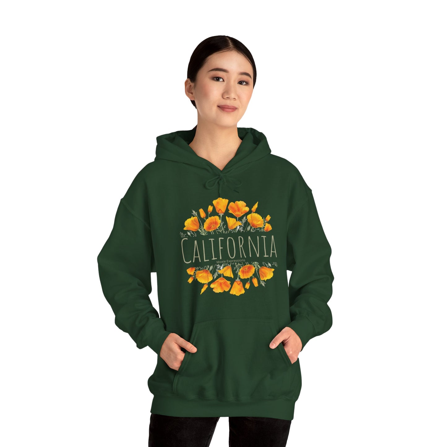 Golden Bloom Unisex Hooded Sweatshirt