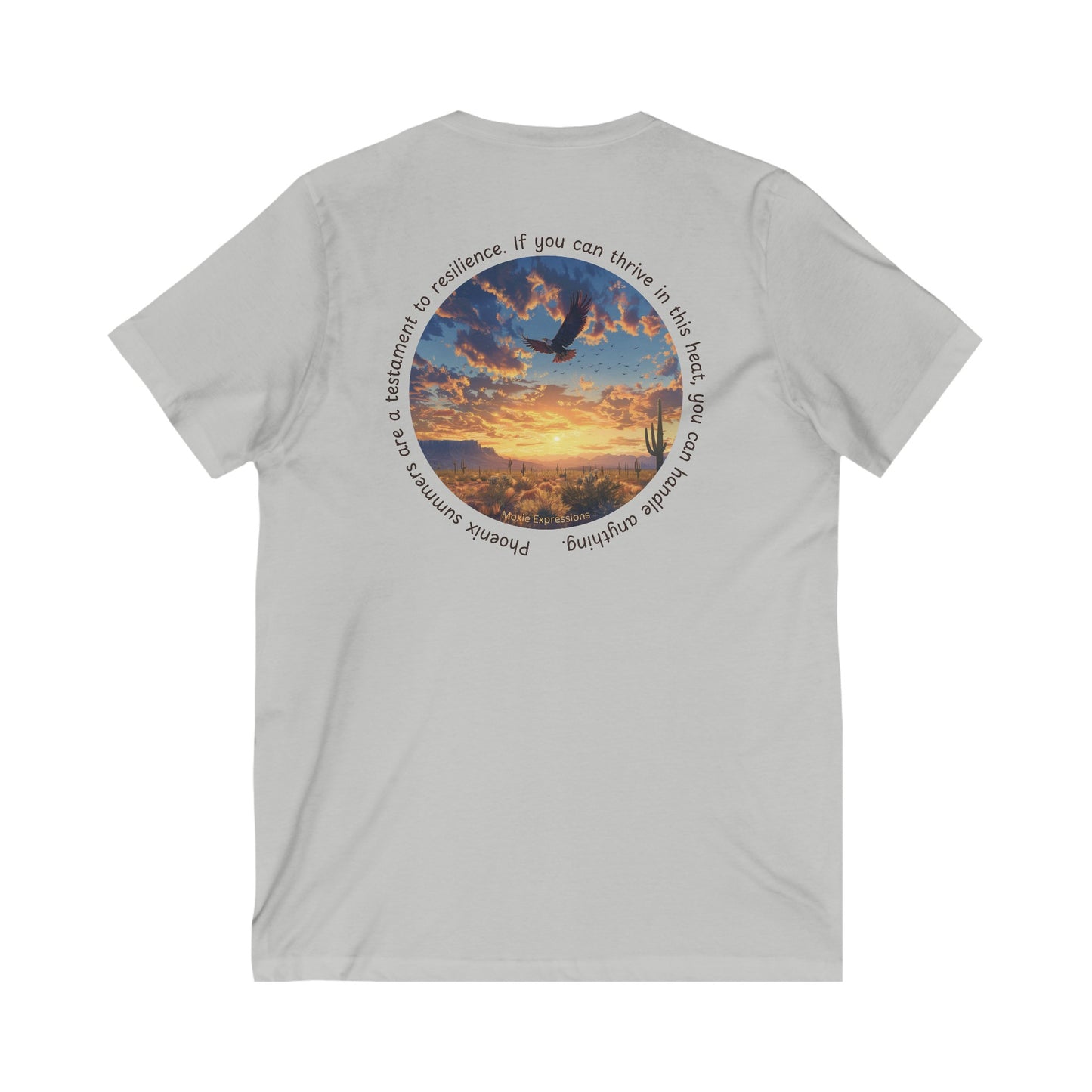 Desert Resilience Unisex Jersey Short Sleeve V-Neck Tee