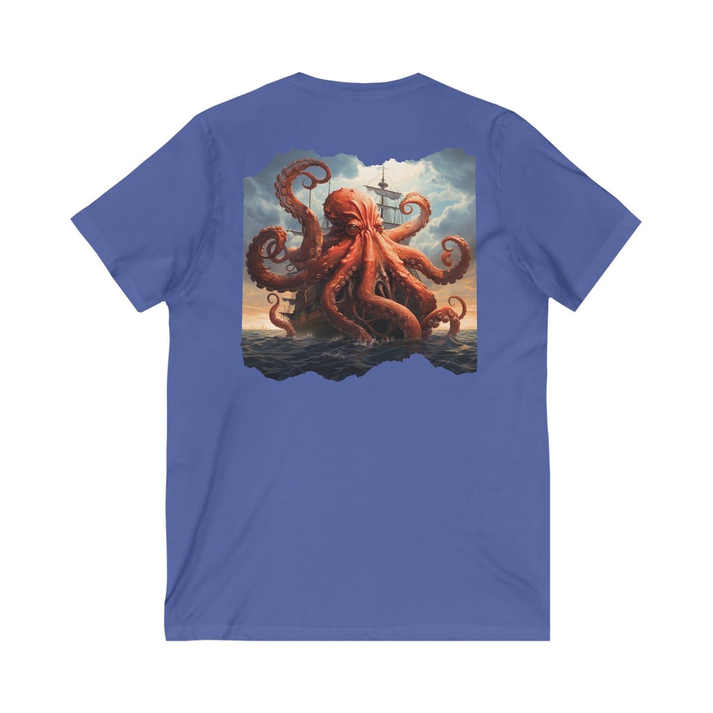 Kraken Wrath Unisex Jersey Short Sleeve V-Neck Tee