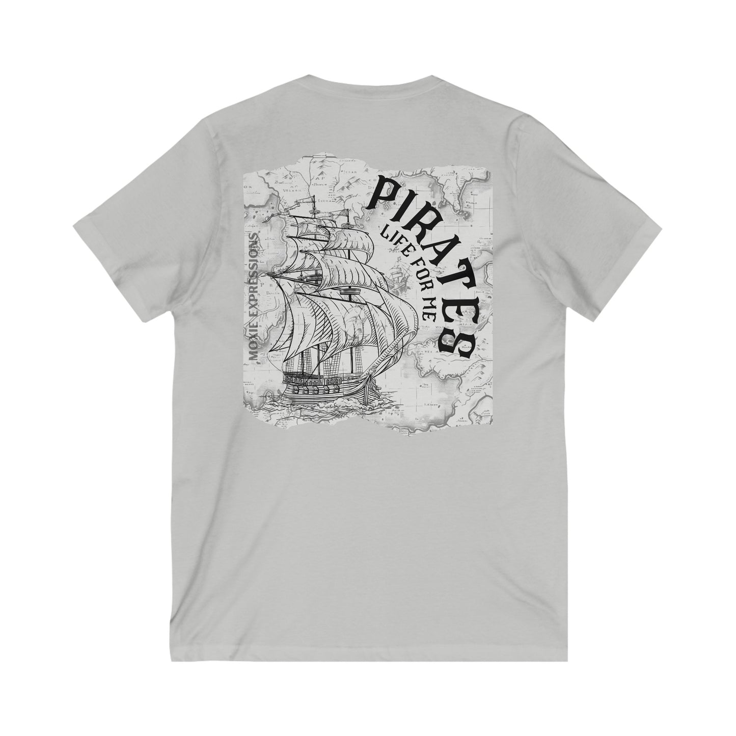 Treasure Seeker Unisex Jersey Short Sleeve V-Neck Tee