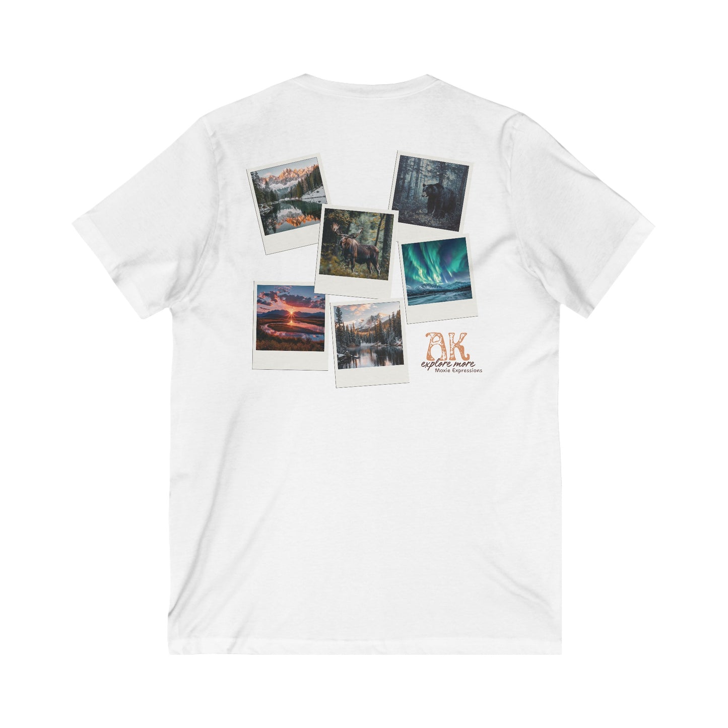 Alaska Explore More Unisex Jersey Short Sleeve V-Neck Tee