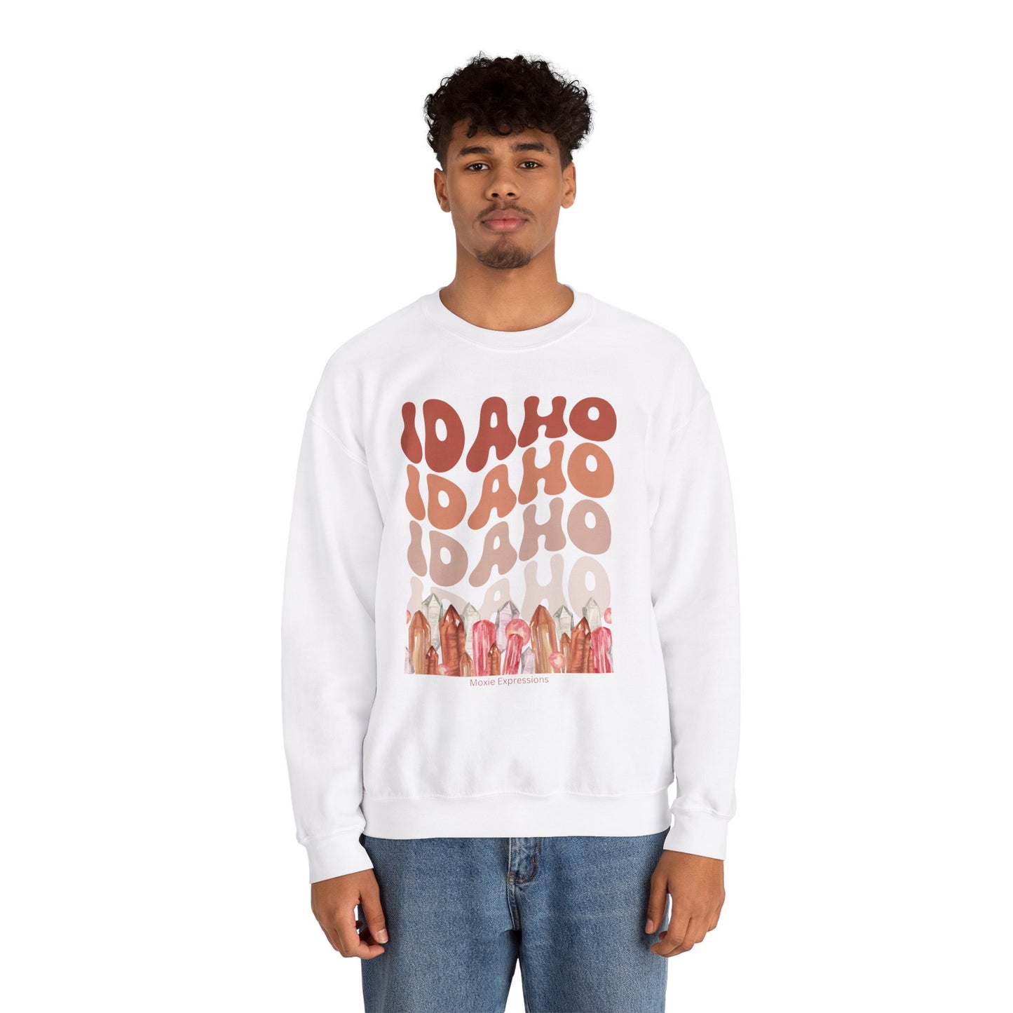 Idaho Gemstone Fusion Unisex Crewneck Sweatshirt