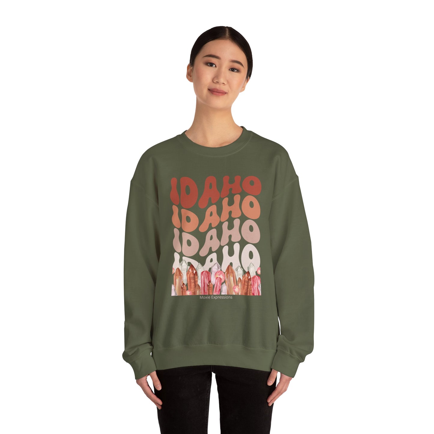 Idaho Gemstone Fusion Unisex Crewneck Sweatshirt