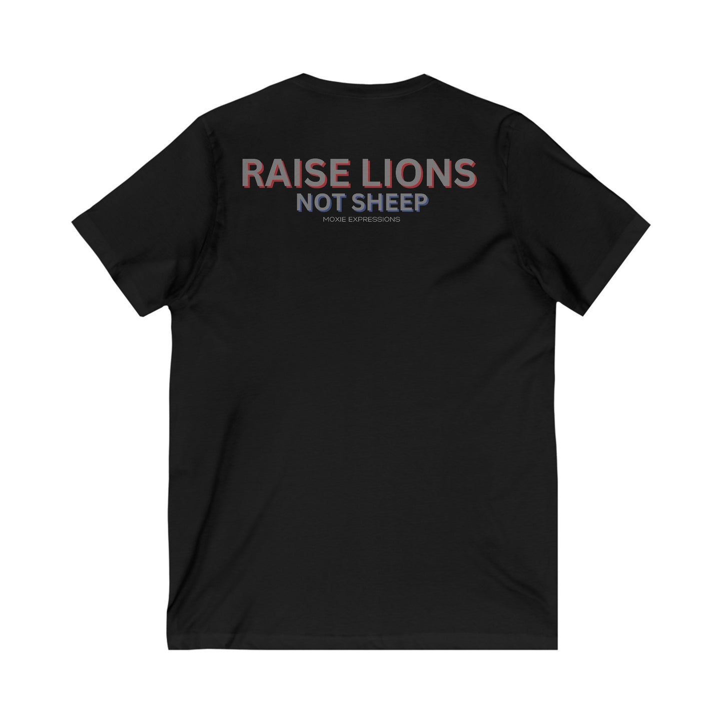 Raise Roaring Hearts Unisex Jersey Short Sleeve V-Neck Tee