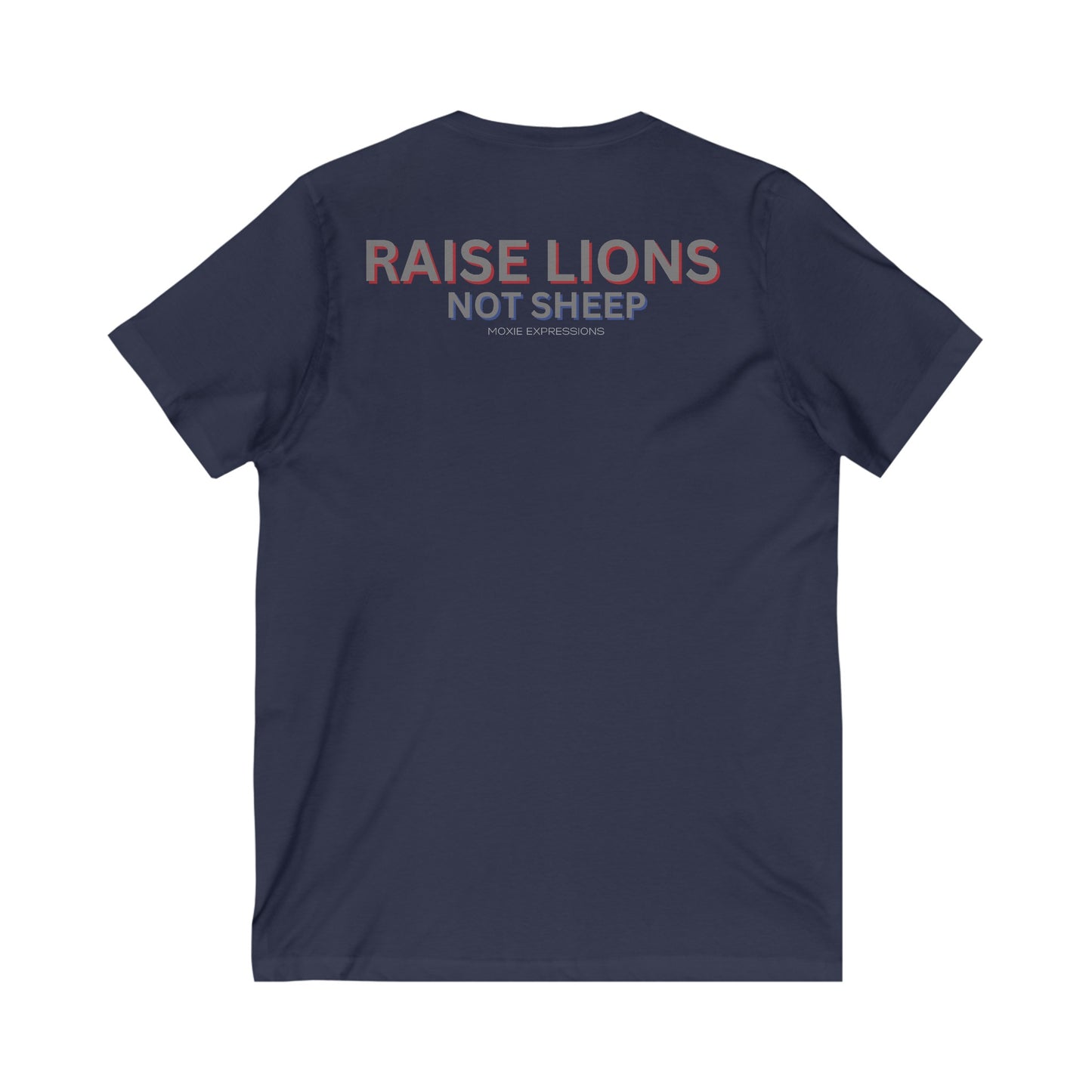 Raise Roaring Hearts Unisex Jersey Short Sleeve V-Neck Tee