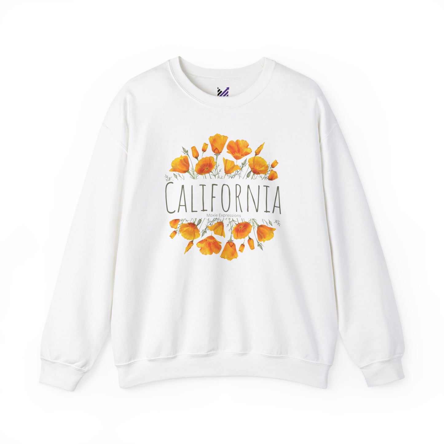 Golden Bloom Unisex Crewneck Sweatshirt