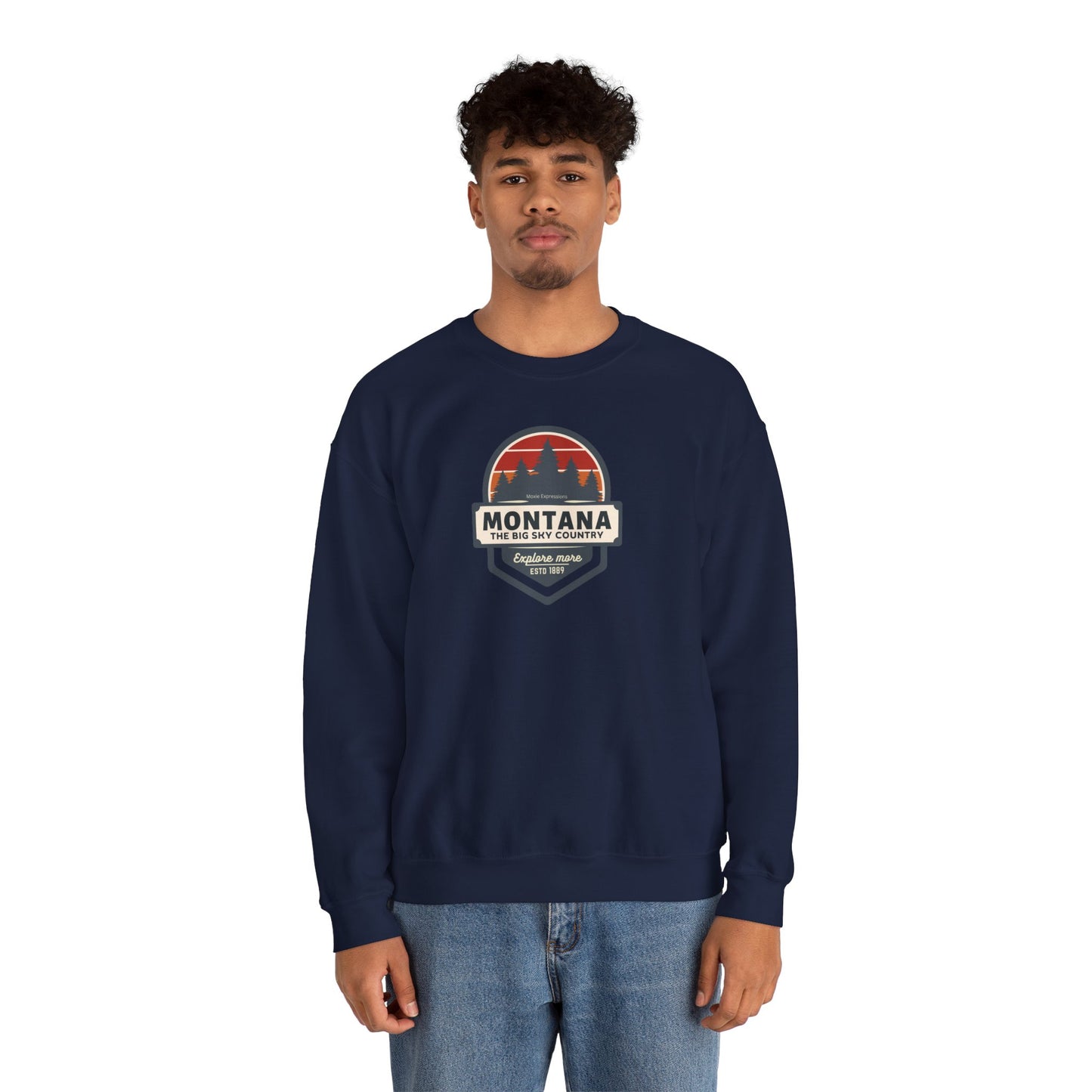 Montana Big Sky "Explore More" Unisex Crewneck Sweatshirt