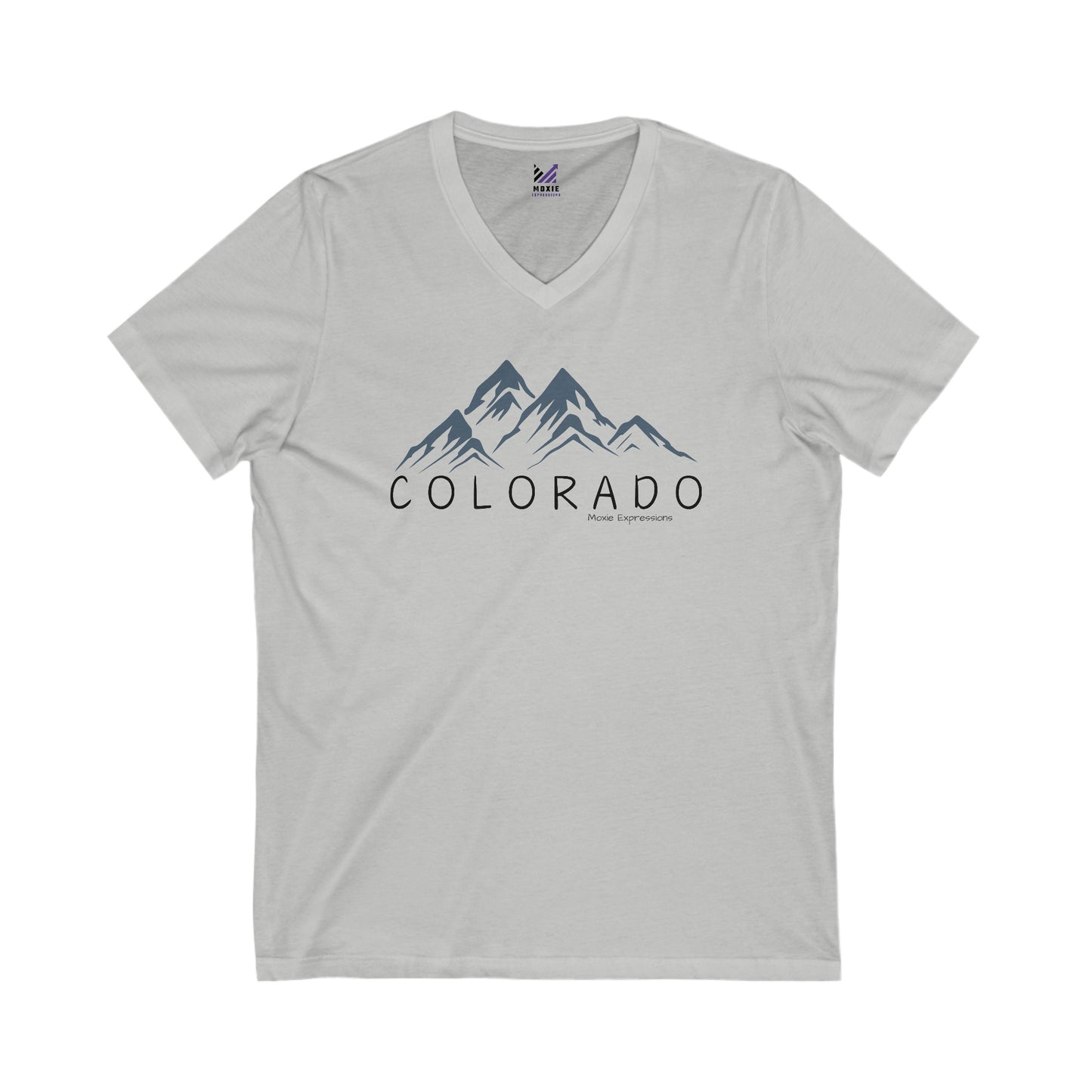 Colorado Alpine Vista Unisex Jersey Short Sleeve V-Neck Tee