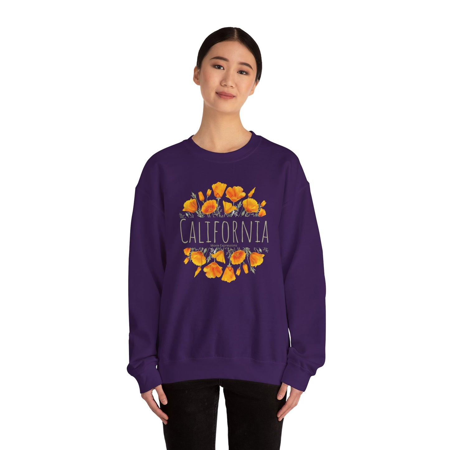 Golden Bloom Unisex Crewneck Sweatshirt