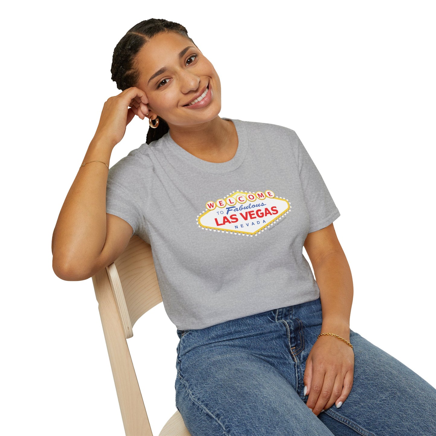 Vegas Vibes Unisex Softstyle Crewneck T-Shirt