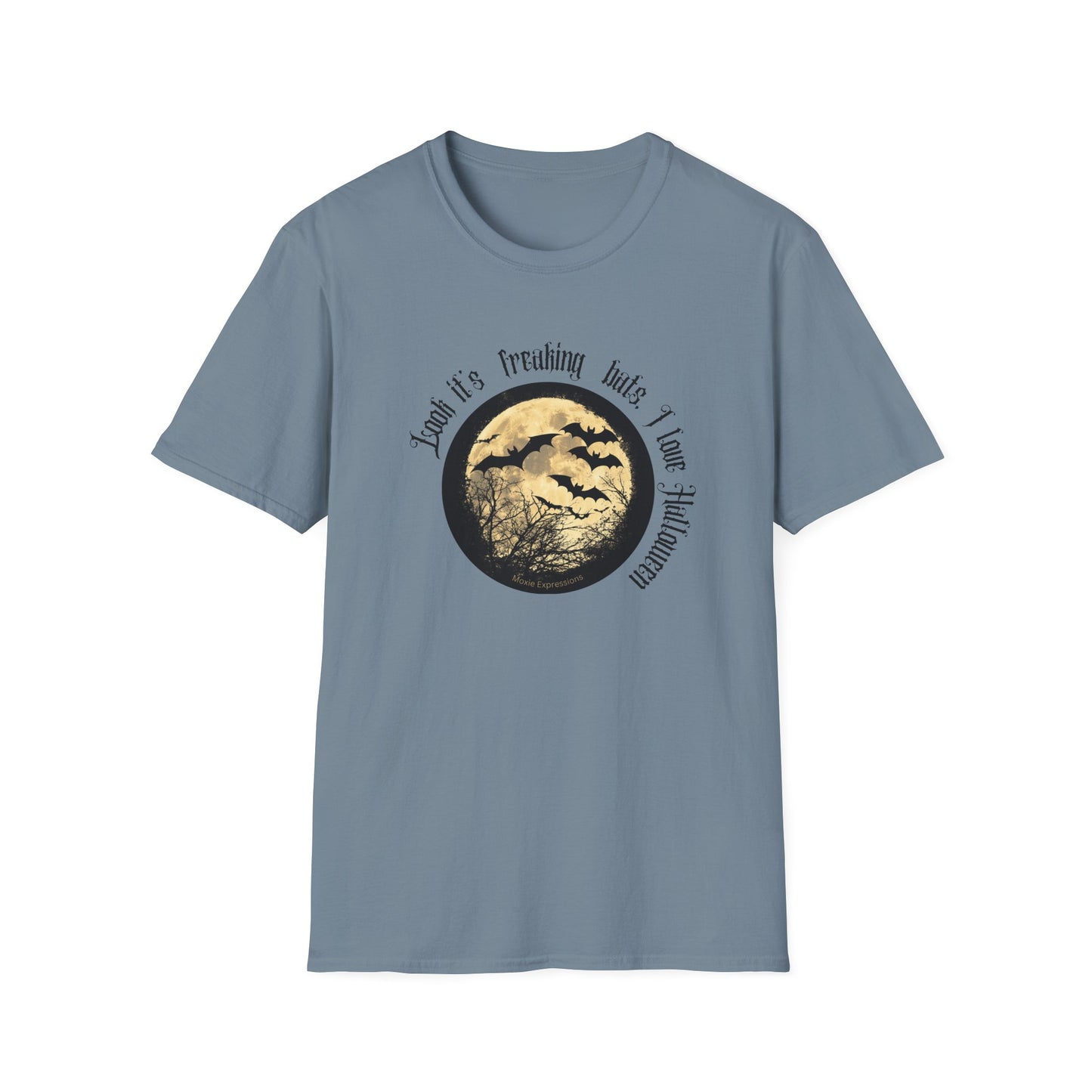 Twilight Bats Unisex Softstyle Crewneck T-Shirt