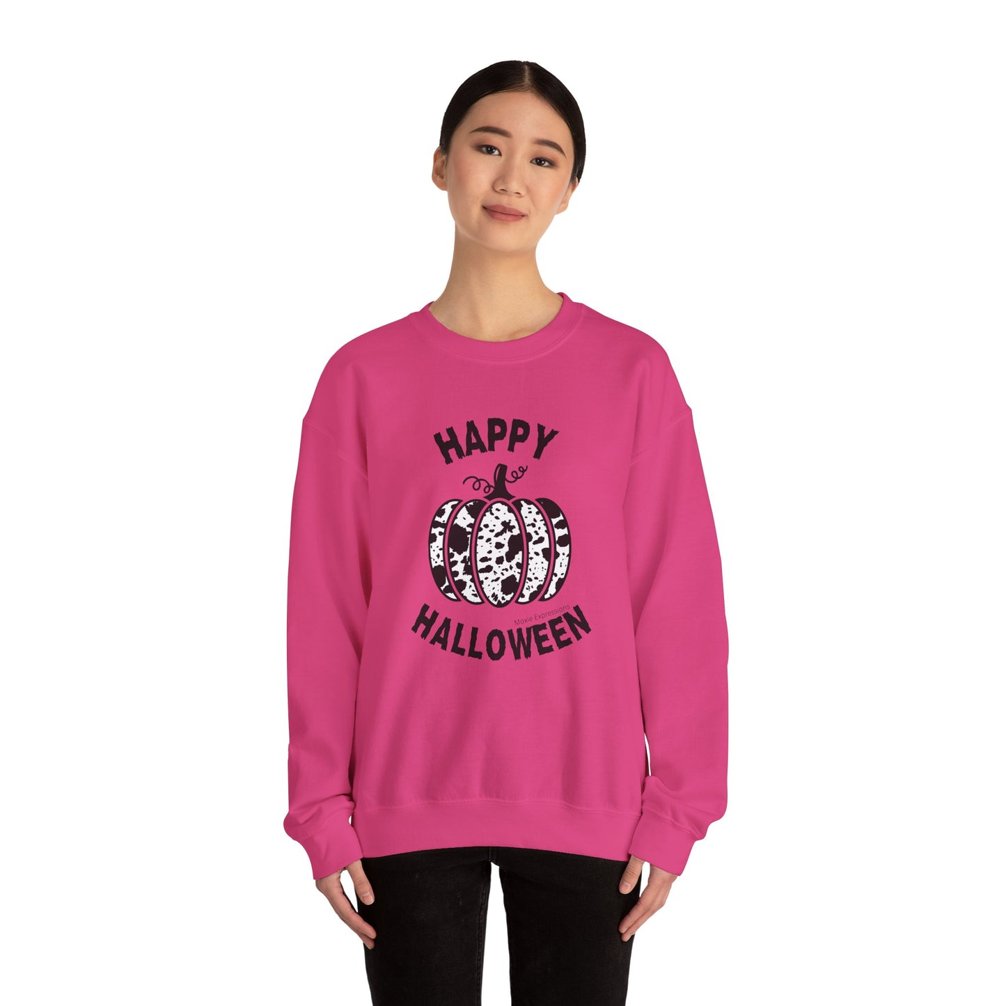 Cow Pumpkin Patch Unisex Crewneck Sweatshirt