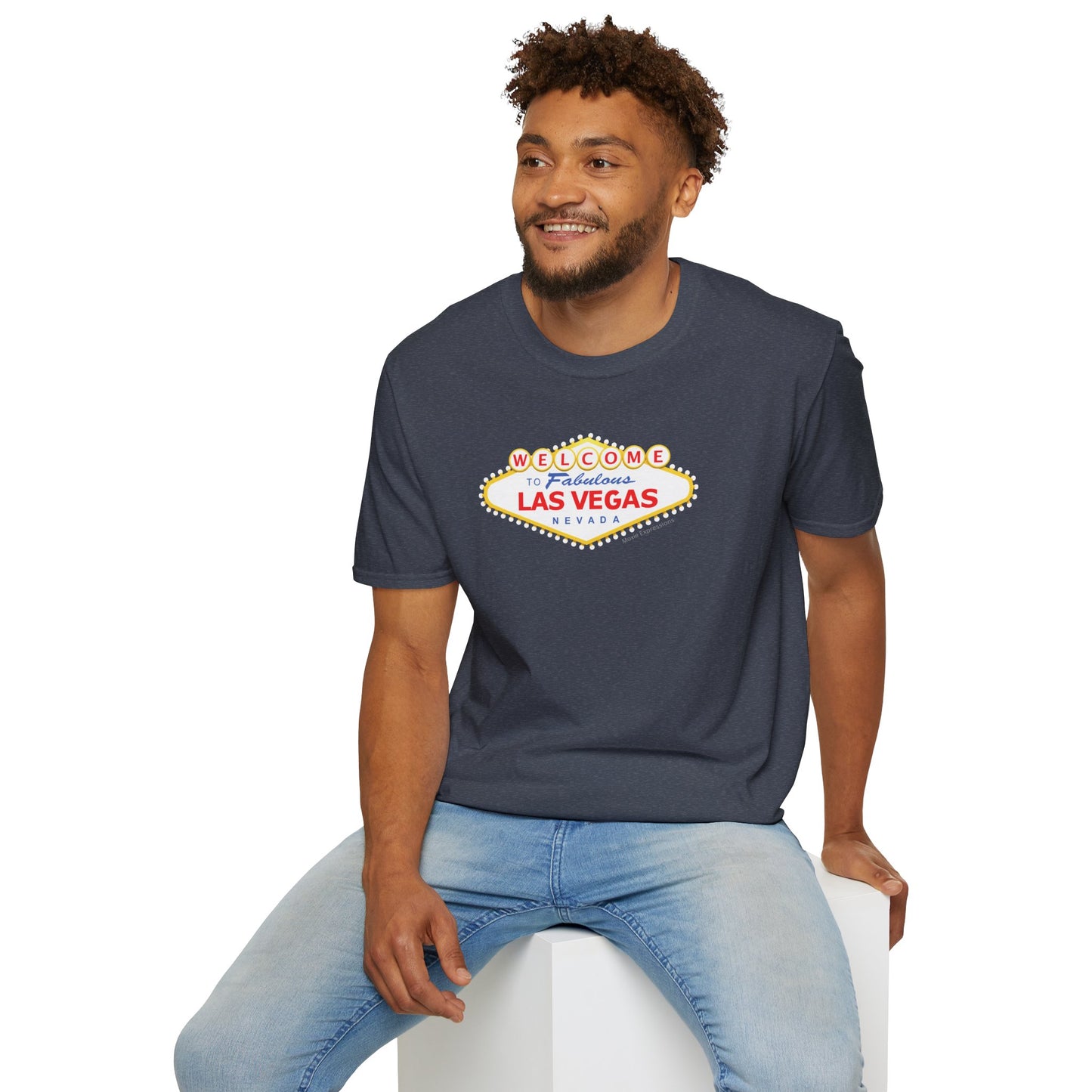 Vegas Vibes Unisex Softstyle Crewneck T-Shirt