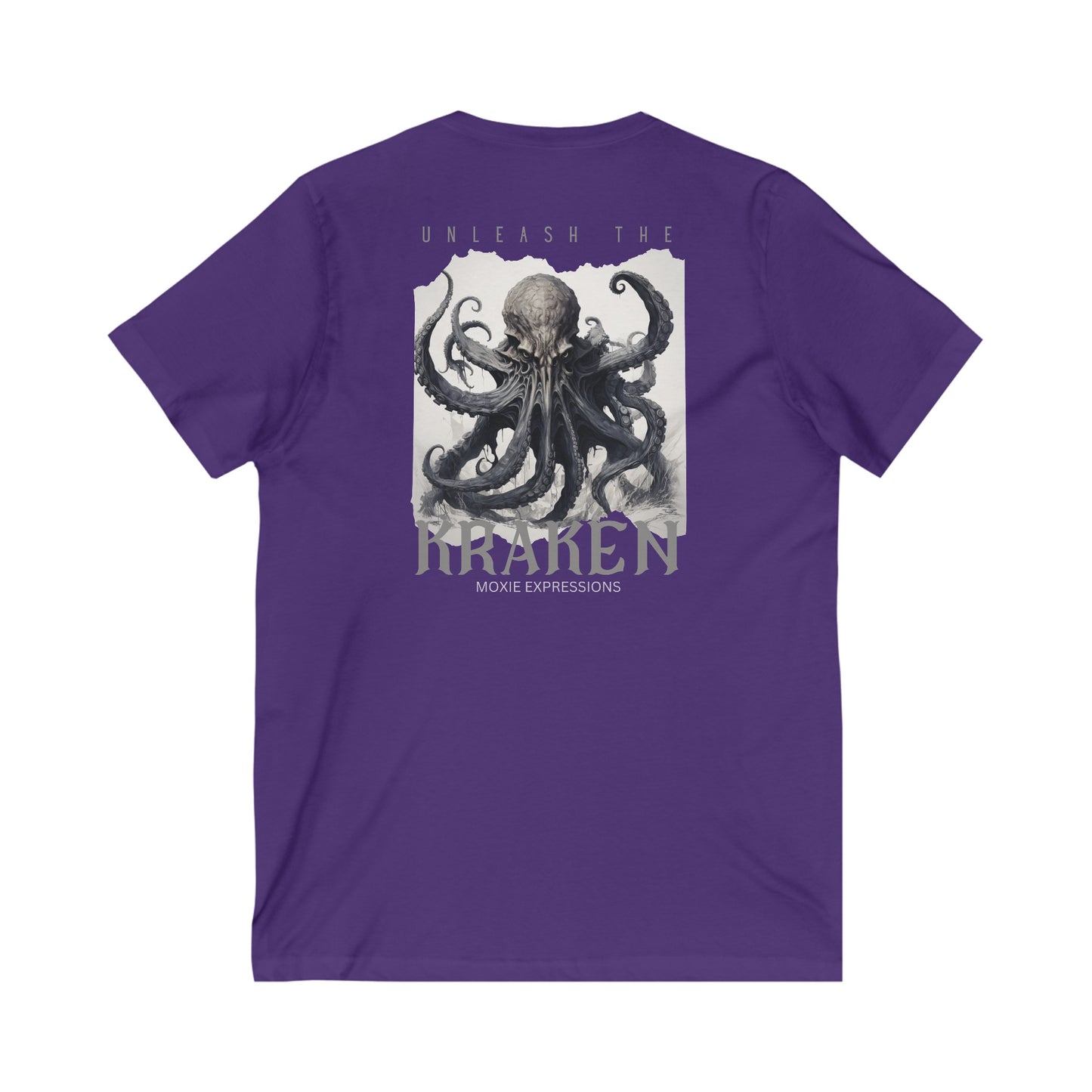 Unleash the Kraken Unisex Jersey Short Sleeve V-Neck Tee