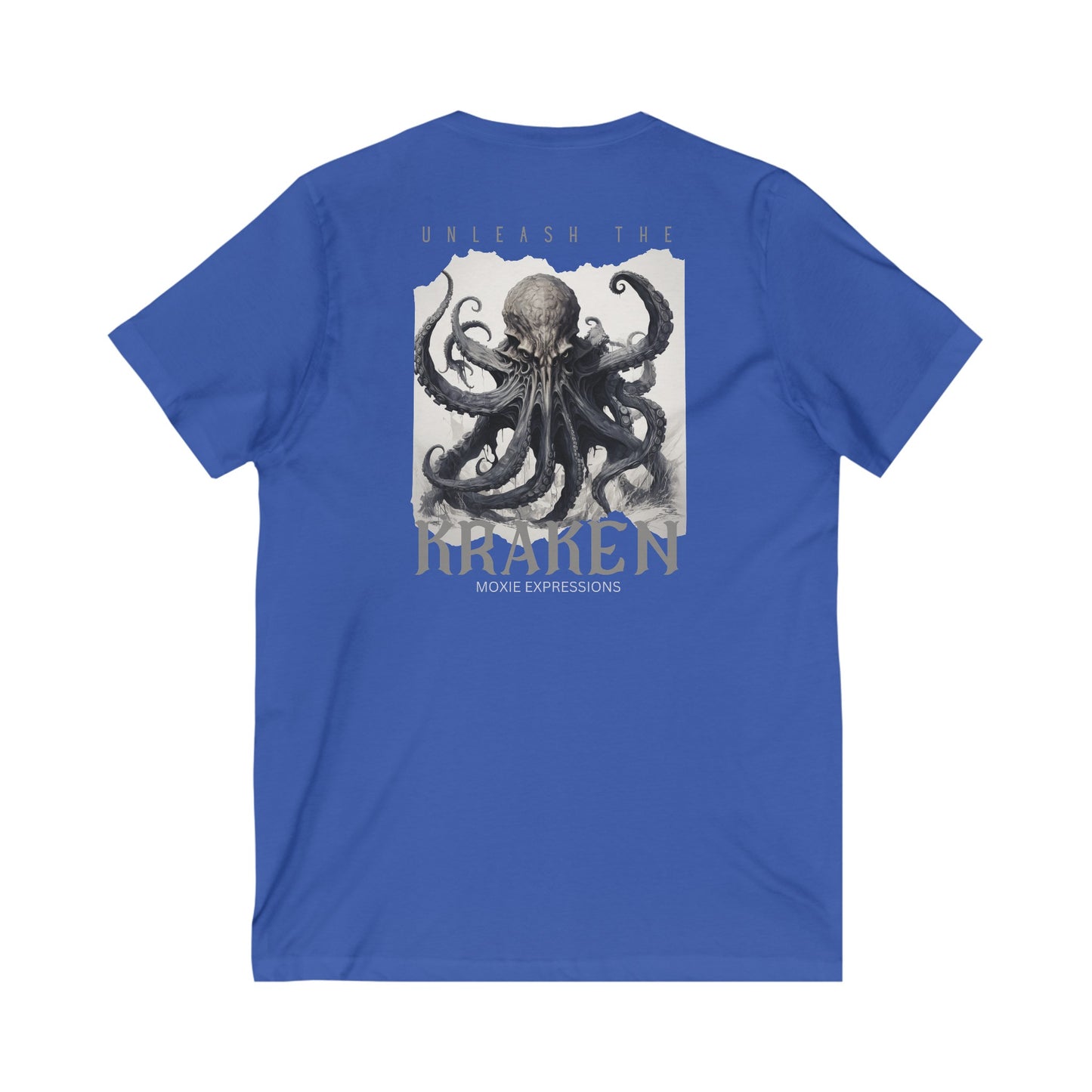 Unleash the Kraken Unisex Jersey Short Sleeve V-Neck Tee