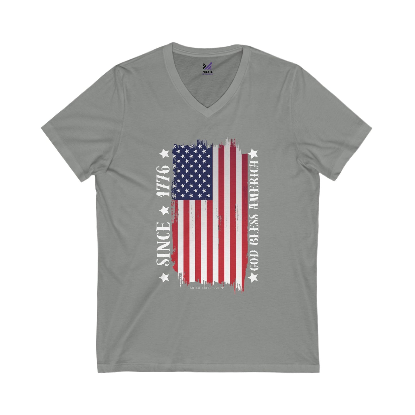 Patriot's Pride Unisex Jersey Short Sleeve V-Neck Tee