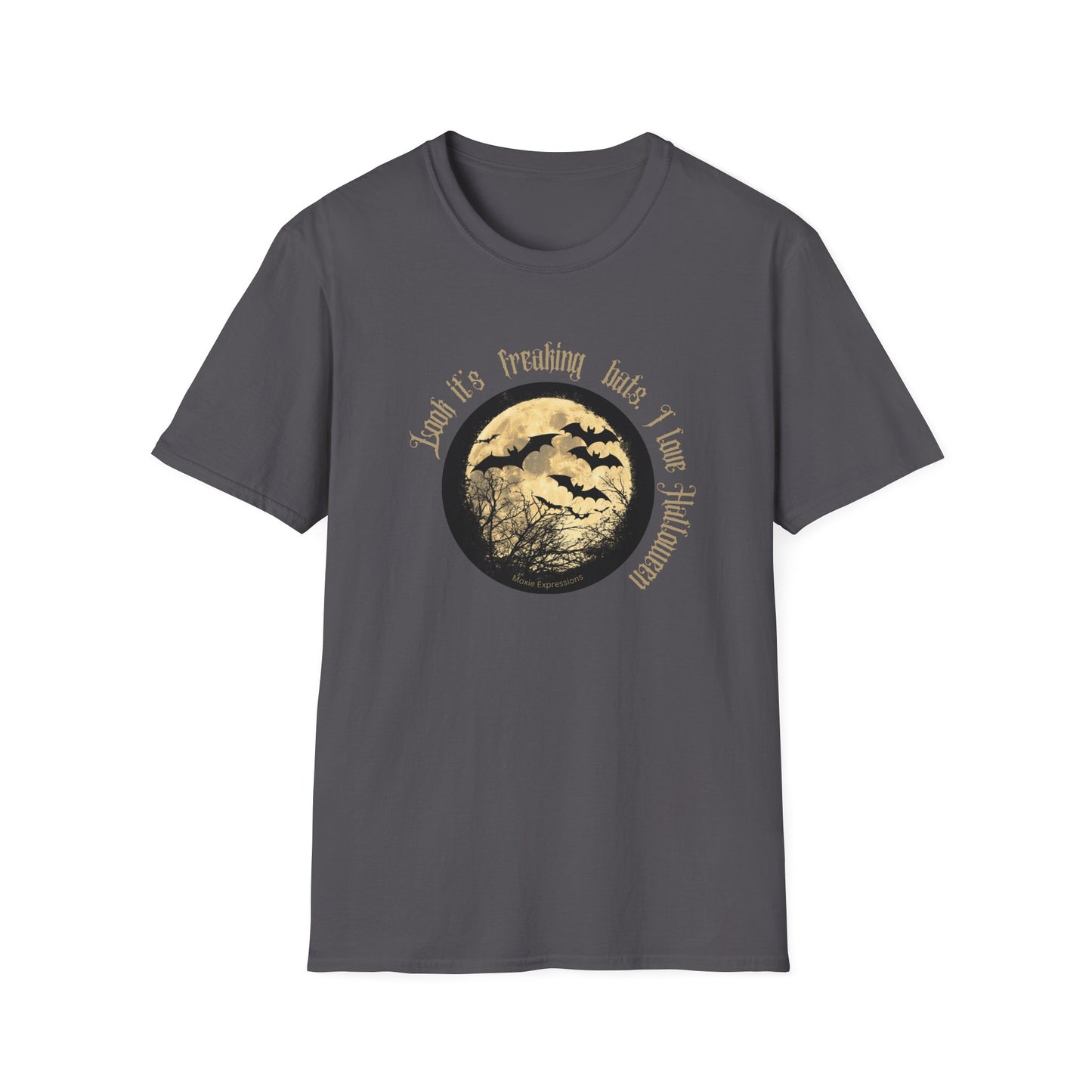 Twilight Bats Unisex Softstyle Crewneck T-Shirt