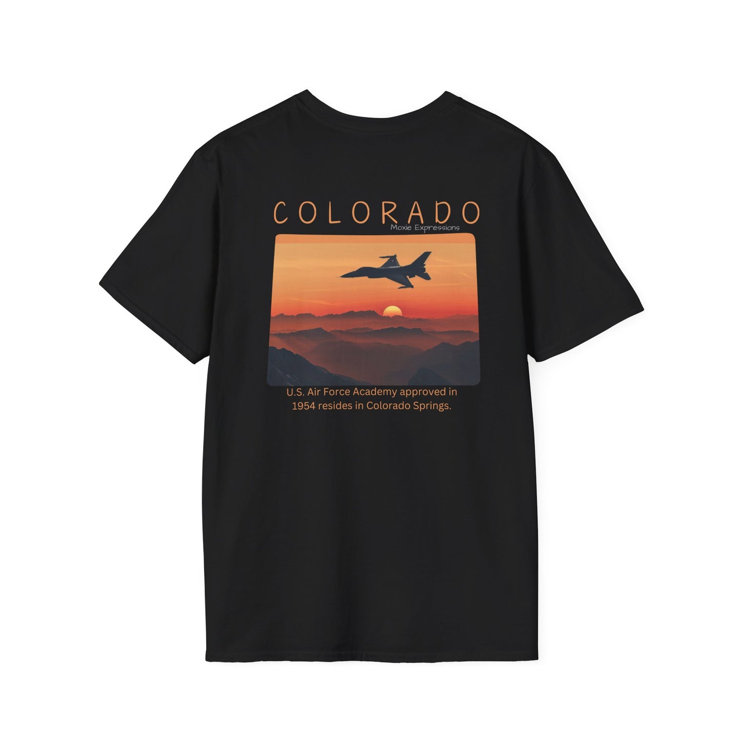 Colorado Cadet Wings Unisex Softstyle Crewneck T-Shirt