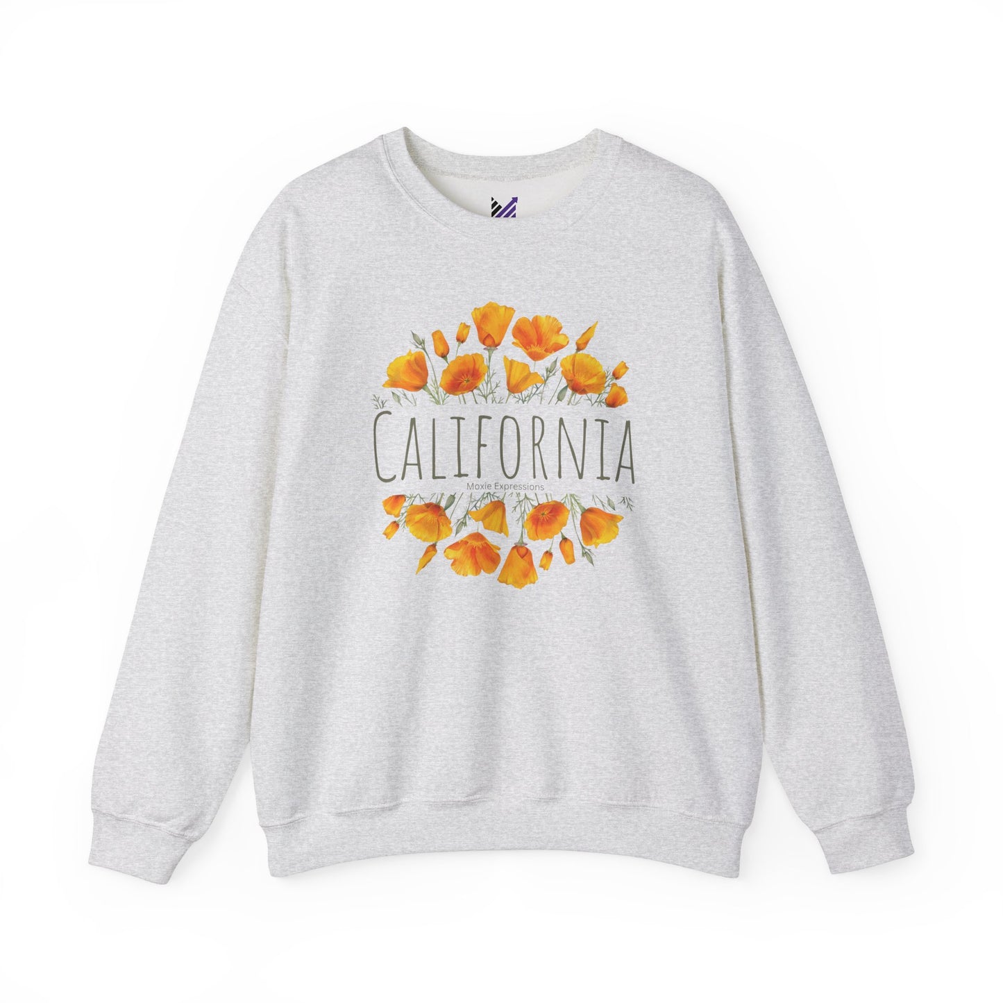 Golden Bloom Unisex Crewneck Sweatshirt