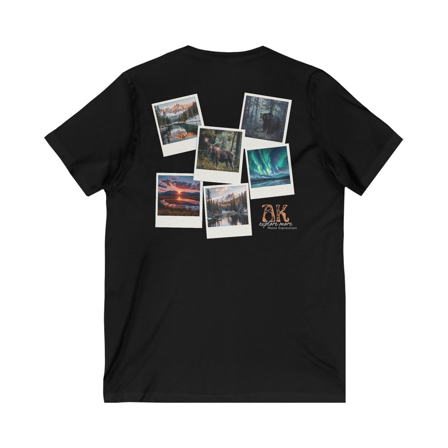 Alaska Explore More Unisex Jersey Short Sleeve V-Neck Tee