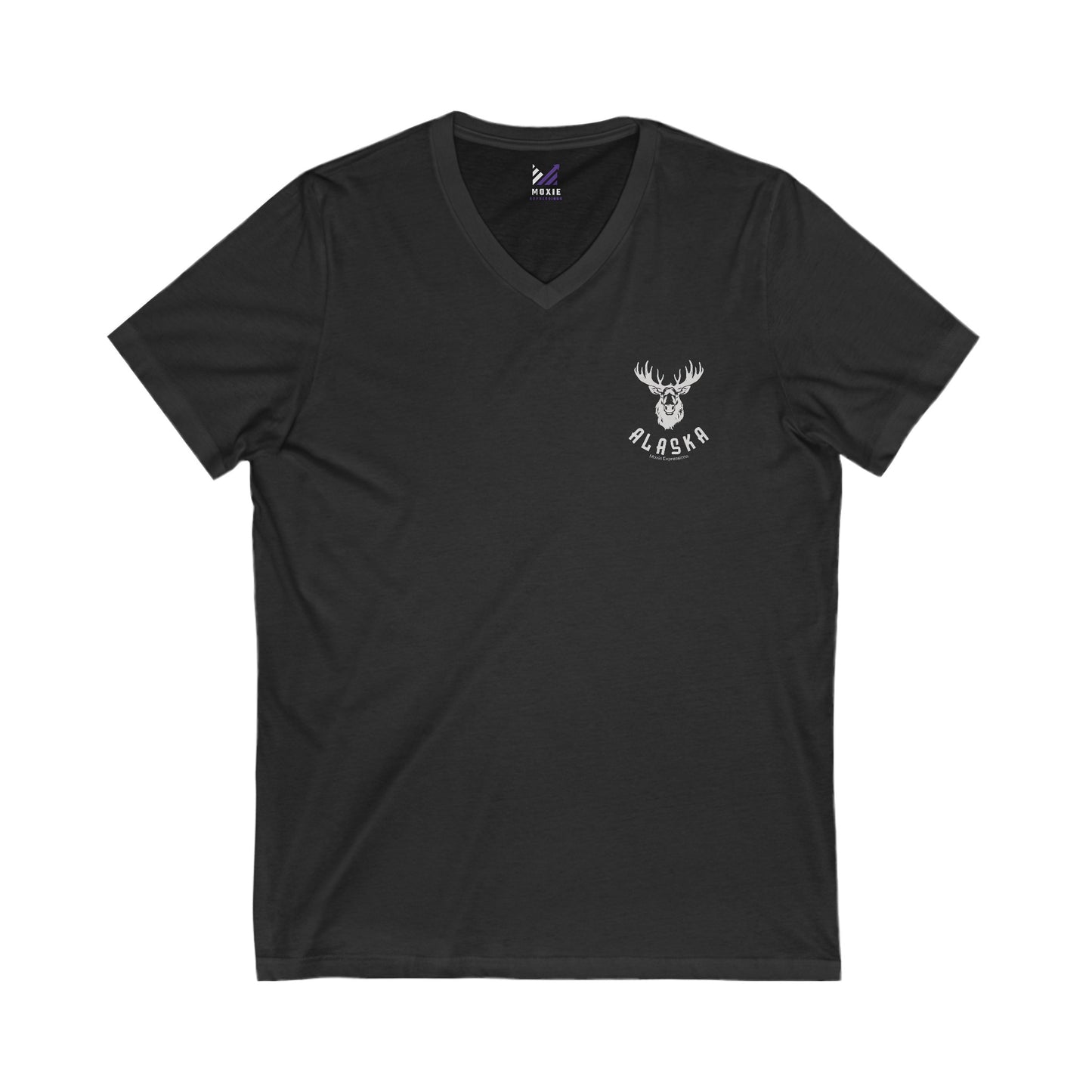 Northern Tracks Unisex Jersey Short Sleeve V-Neck Tee
