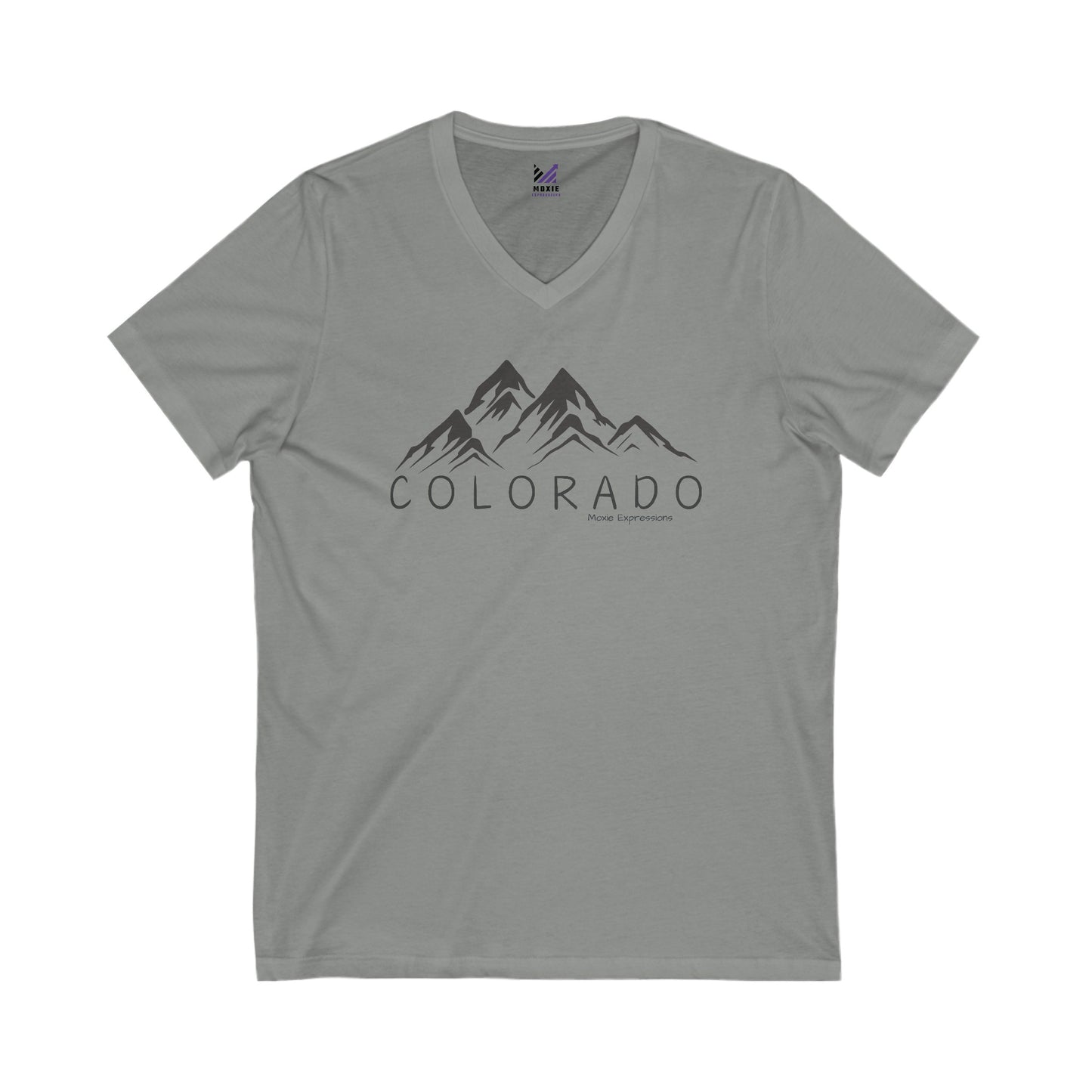 Colorado Alpine Vista Unisex Jersey Short Sleeve V-Neck Tee