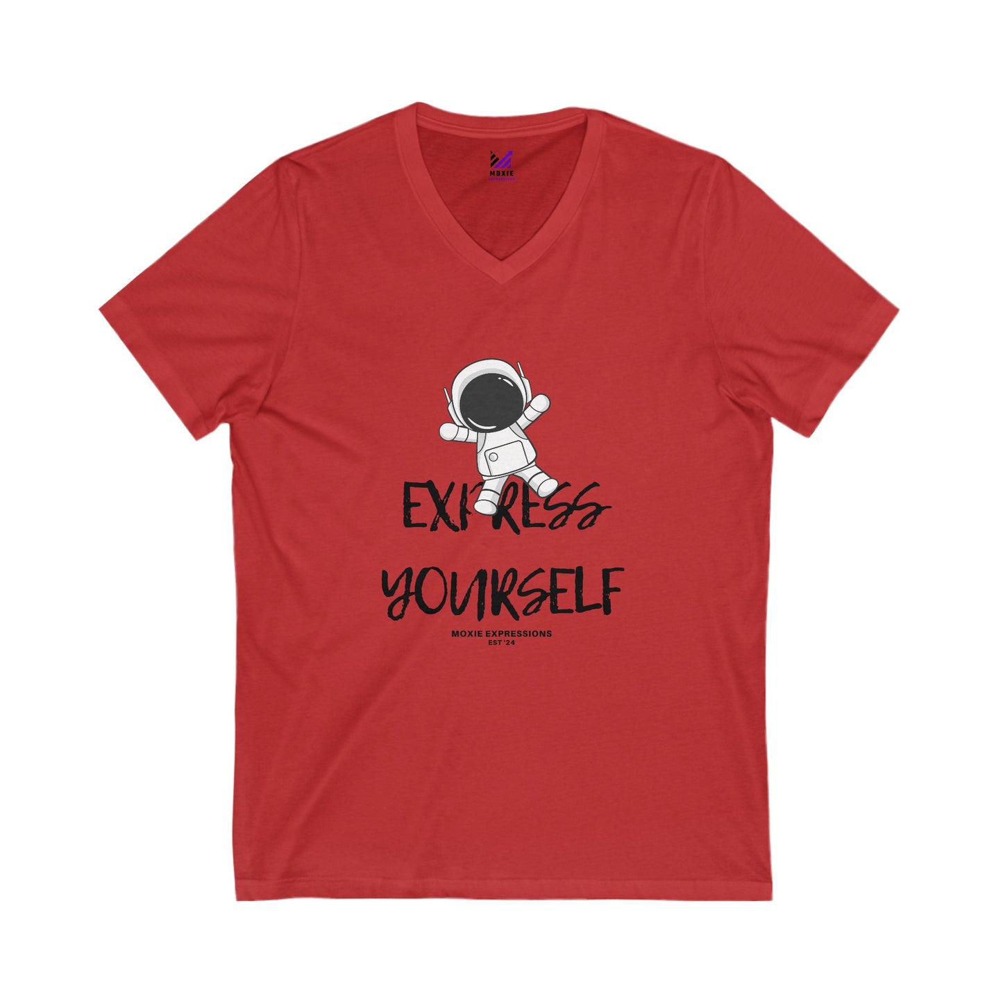 Stellar Explorer Unisex Jersey Short Sleeve V-Neck Tee