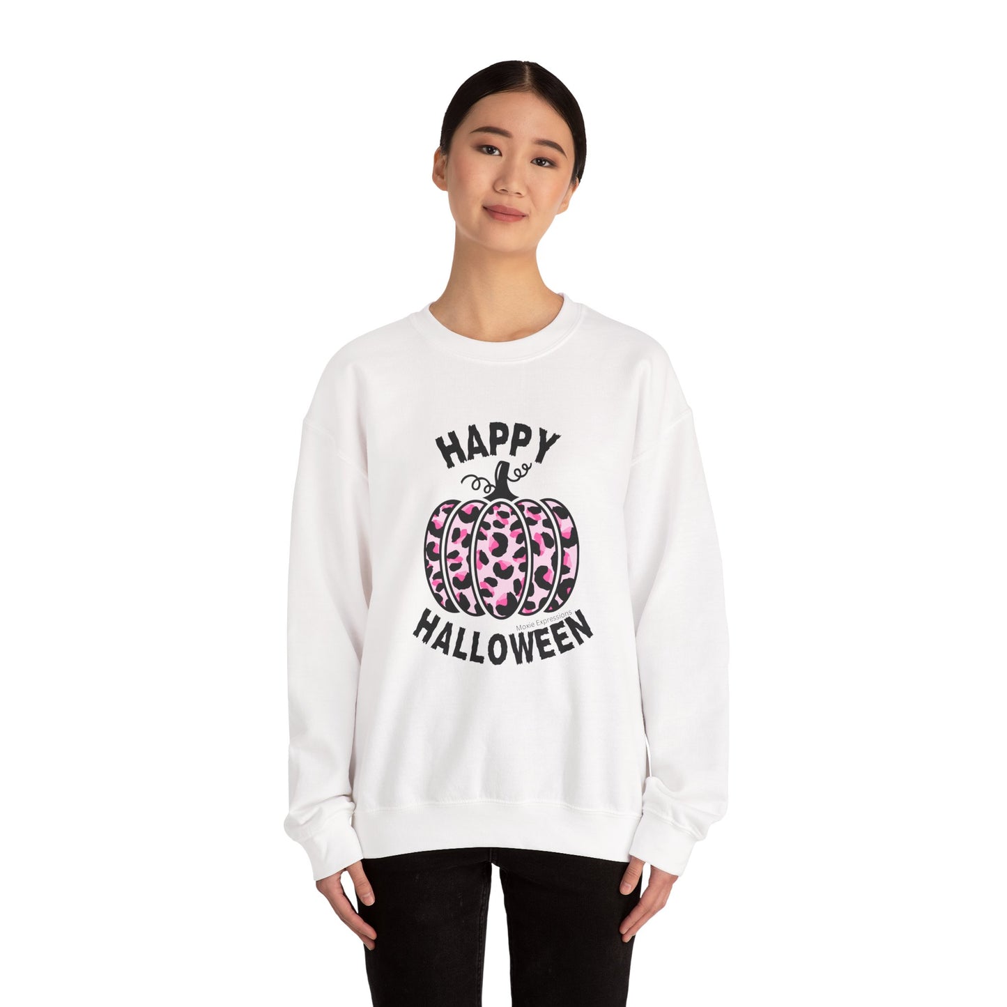 Sassy Pink Pumpkin Patch Unisex Crewneck Sweatshirt
