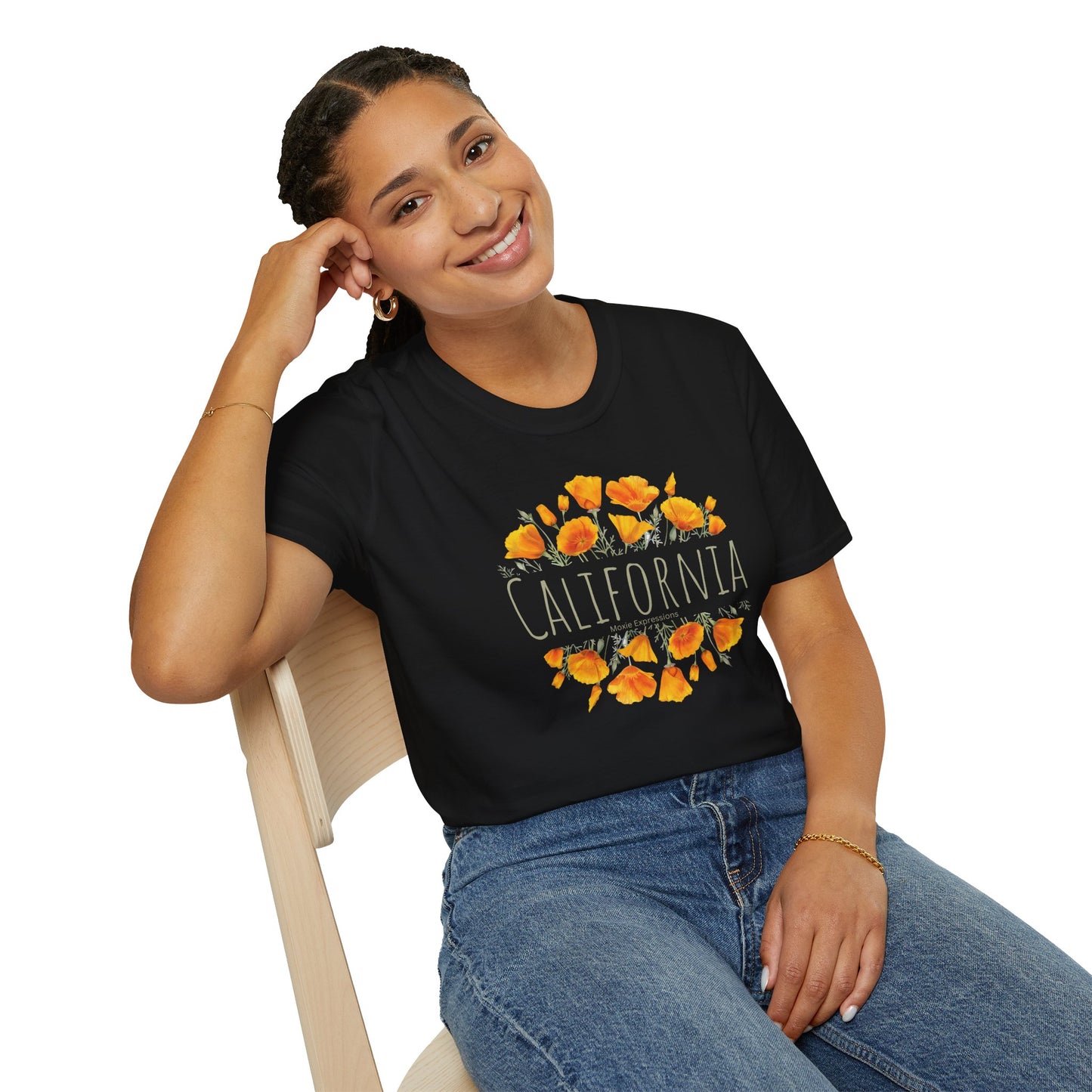 Golden Bloom Unisex Softstyle Crewneck T-Shirt