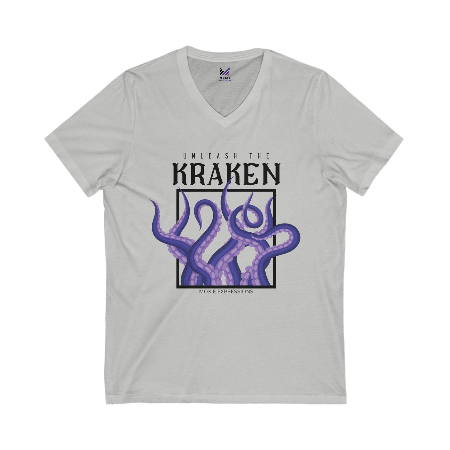 Unleash the Depths Unisex Jersey Short Sleeve V-Neck Tee