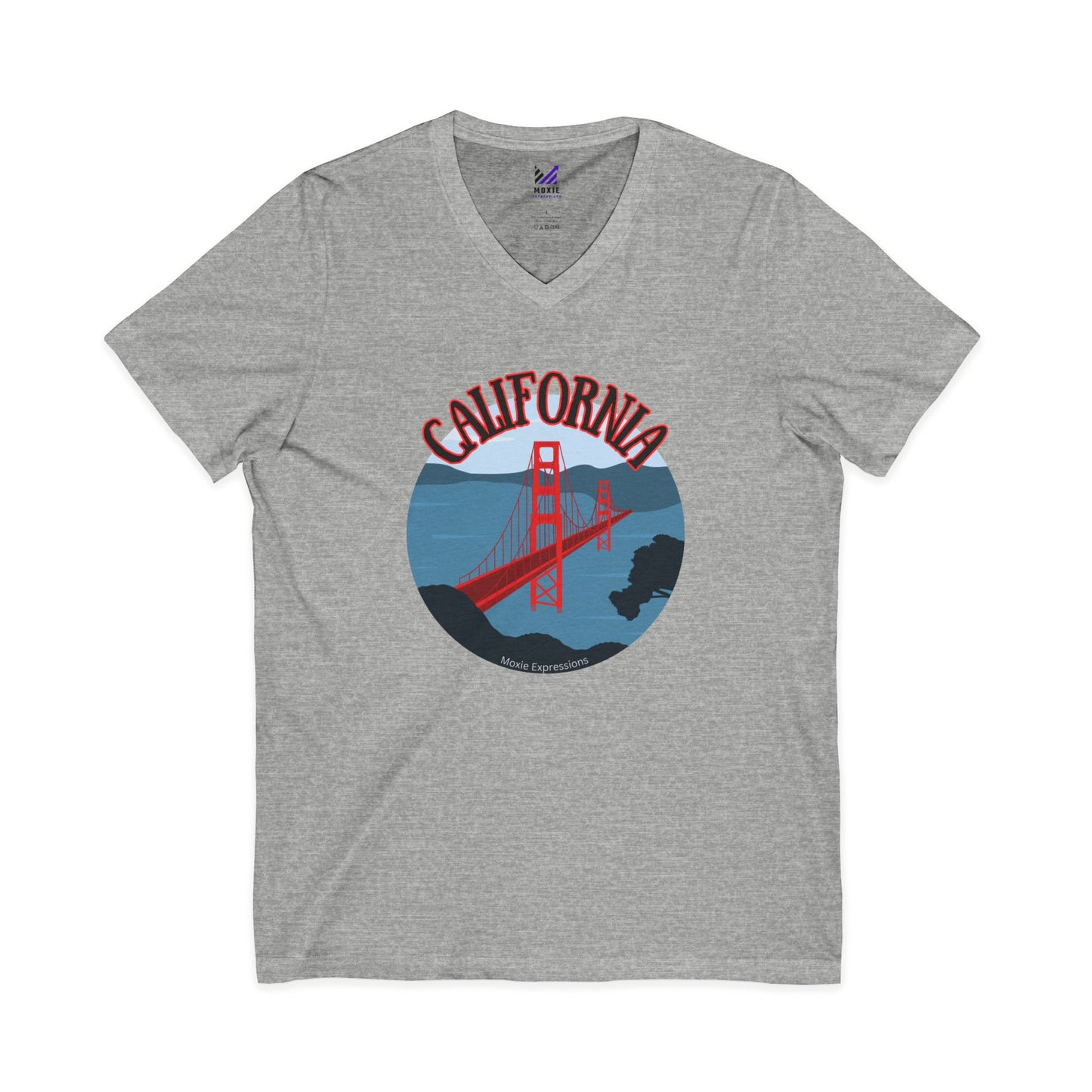 Bridges of Glory Unisex Jersey Short Sleeve V-Neck Tee