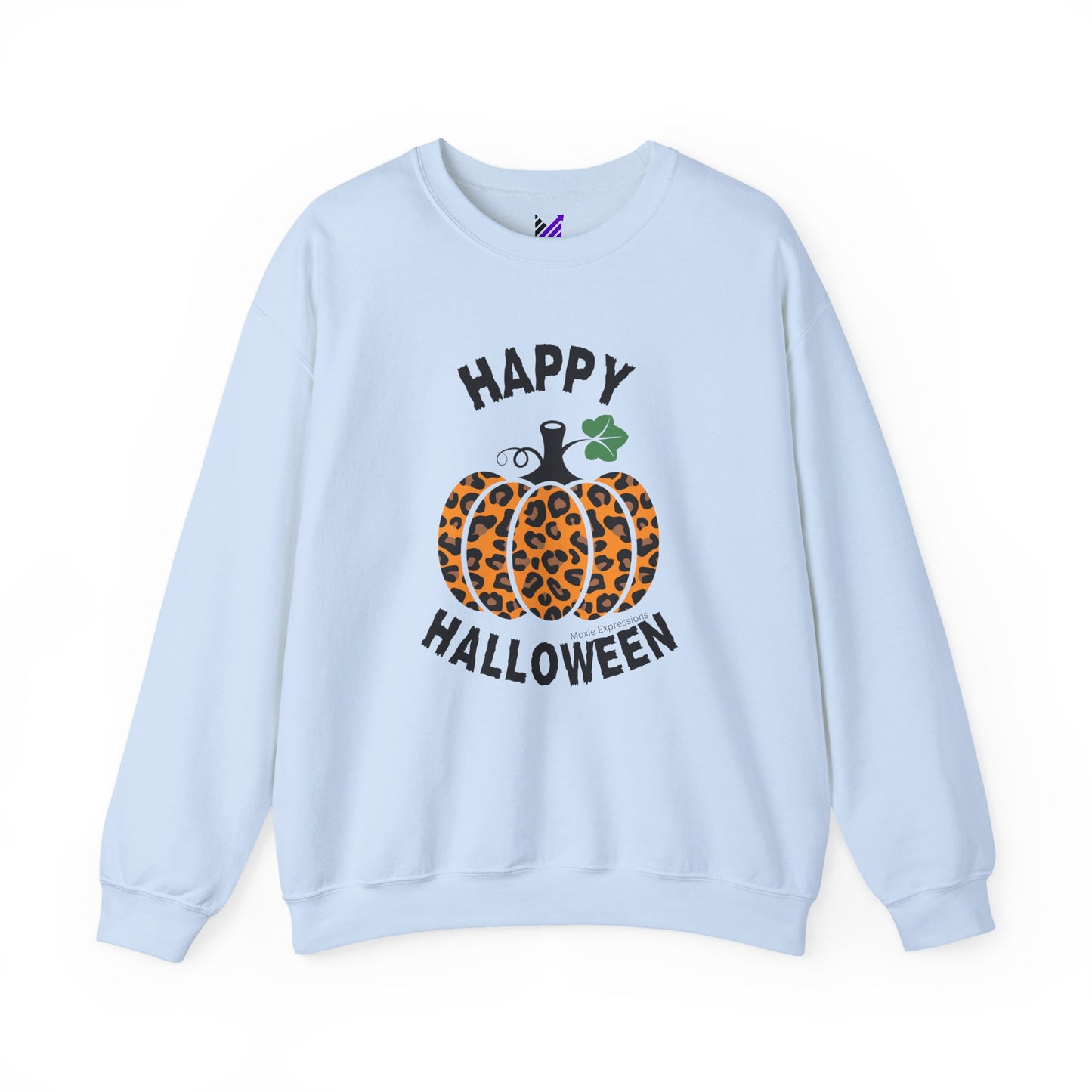 Cheetah Chic Pumpkin Patch Unisex Crewneck Sweatshirt