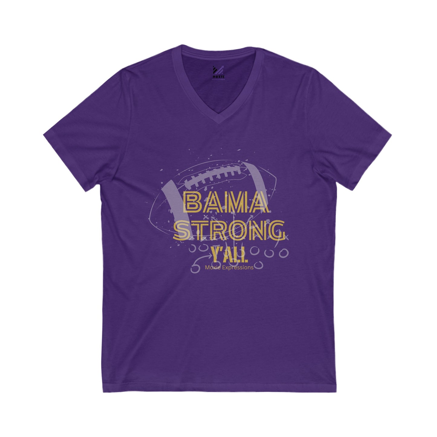 Bama Strong Unisex Jersey Short Sleeve V-Neck Tee