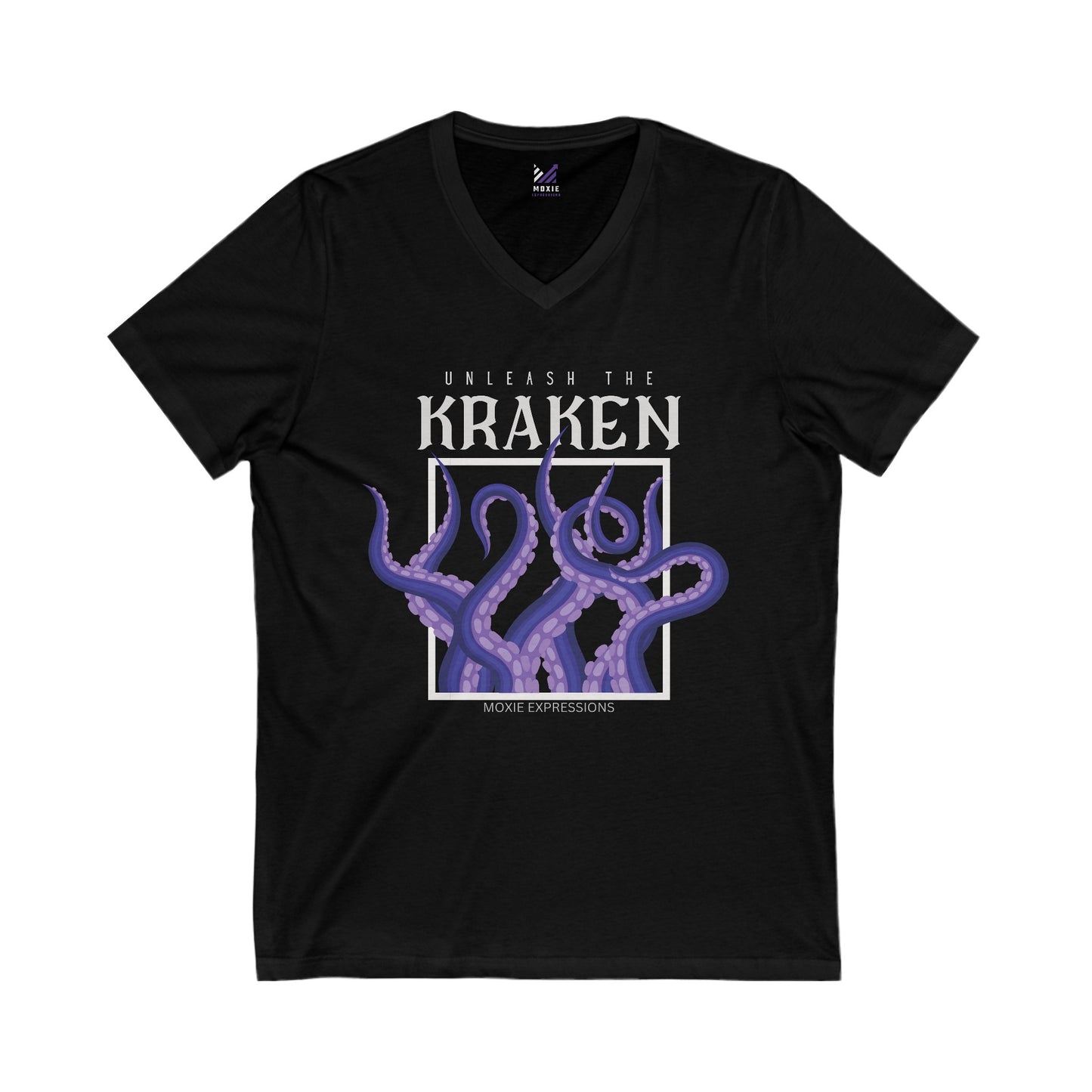 Unleash the Depths Unisex Jersey Short Sleeve V-Neck Tee
