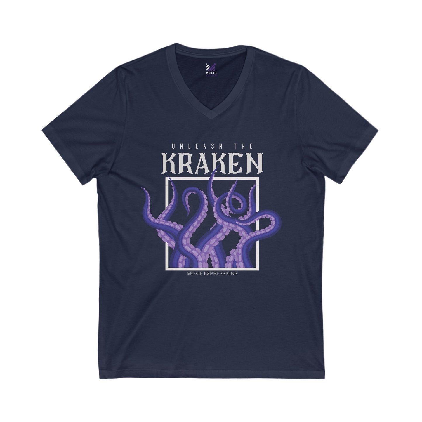 Unleash the Depths Unisex Jersey Short Sleeve V-Neck Tee
